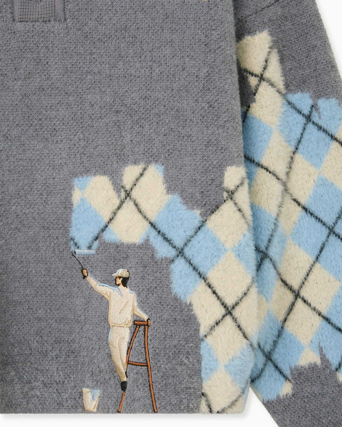 House Of Errors Knitted Wall Painter Rugby Grey