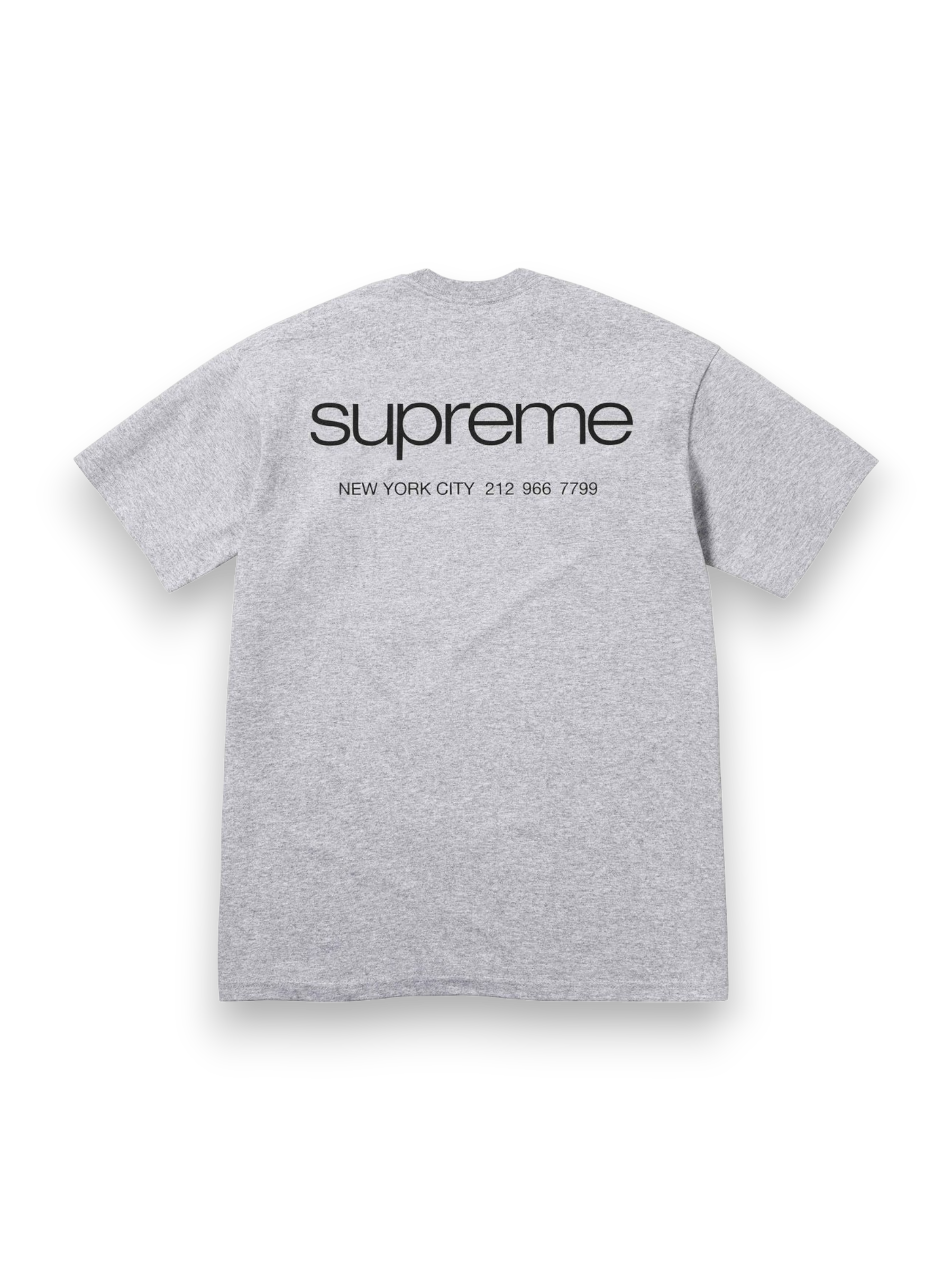 Supreme NYC Tee Heather Grey