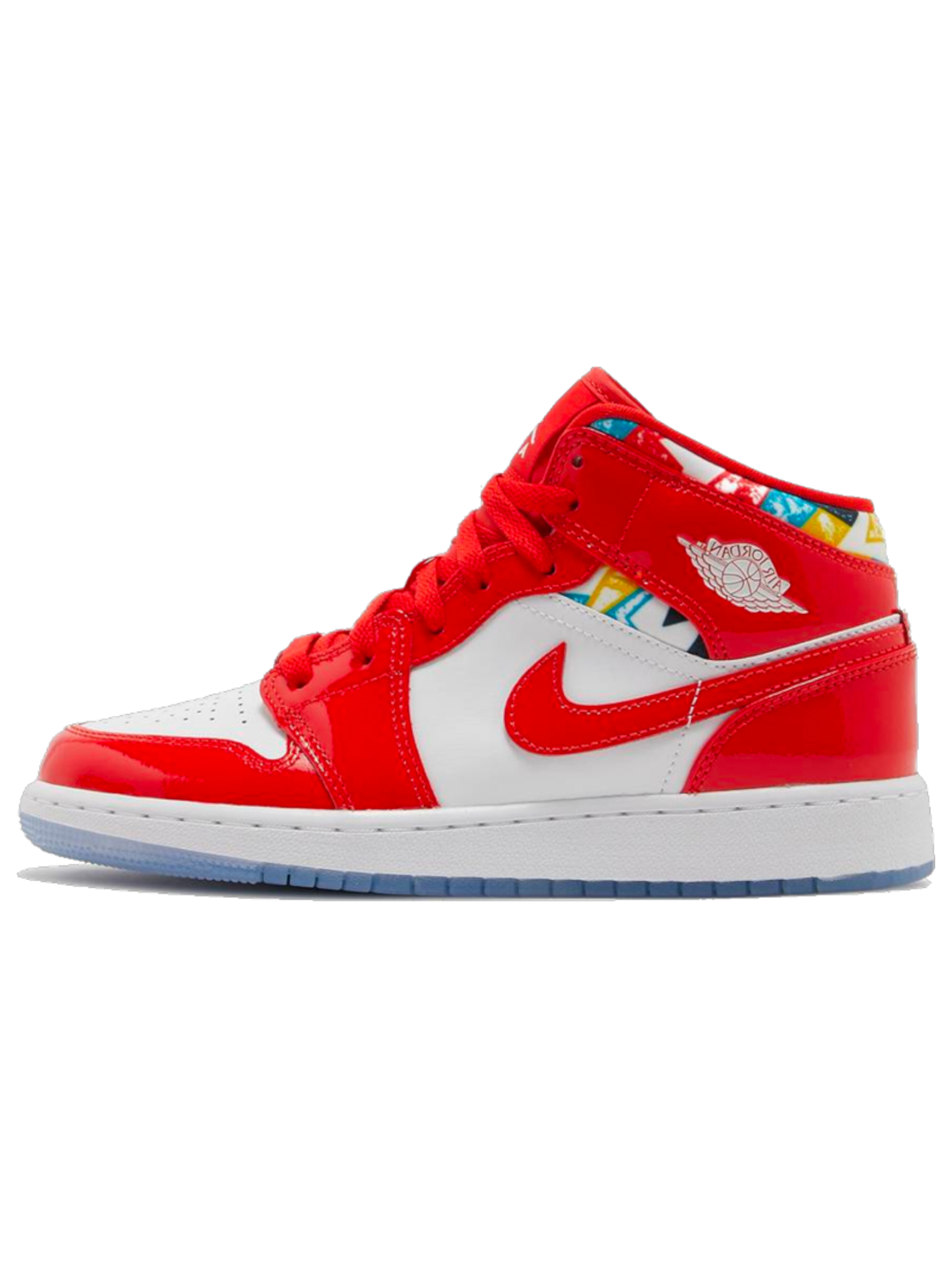 Jordan 1 Mid Barcelona Sweater Red Patent (GS)