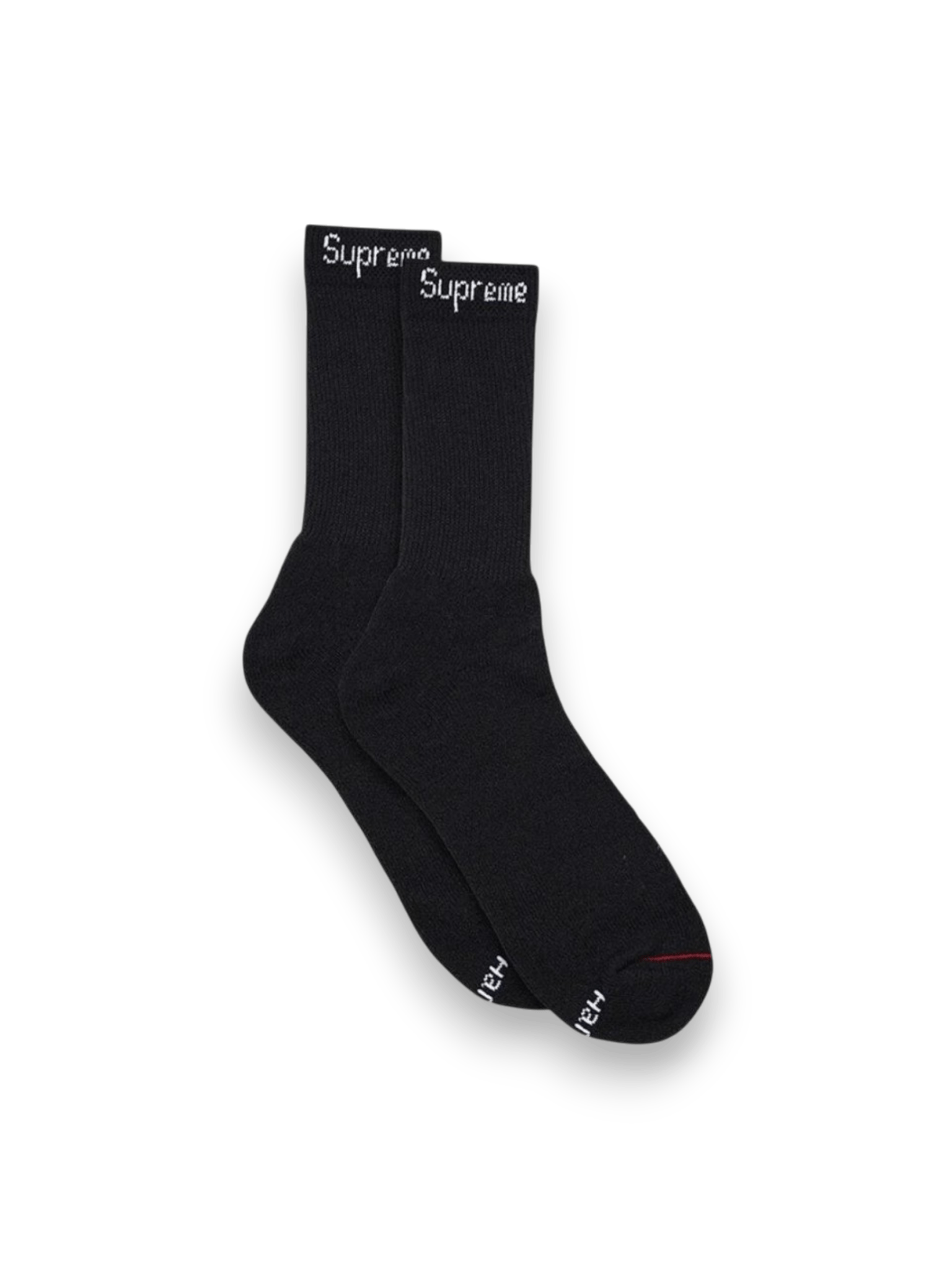 Supreme Hanes Crew Socks Black