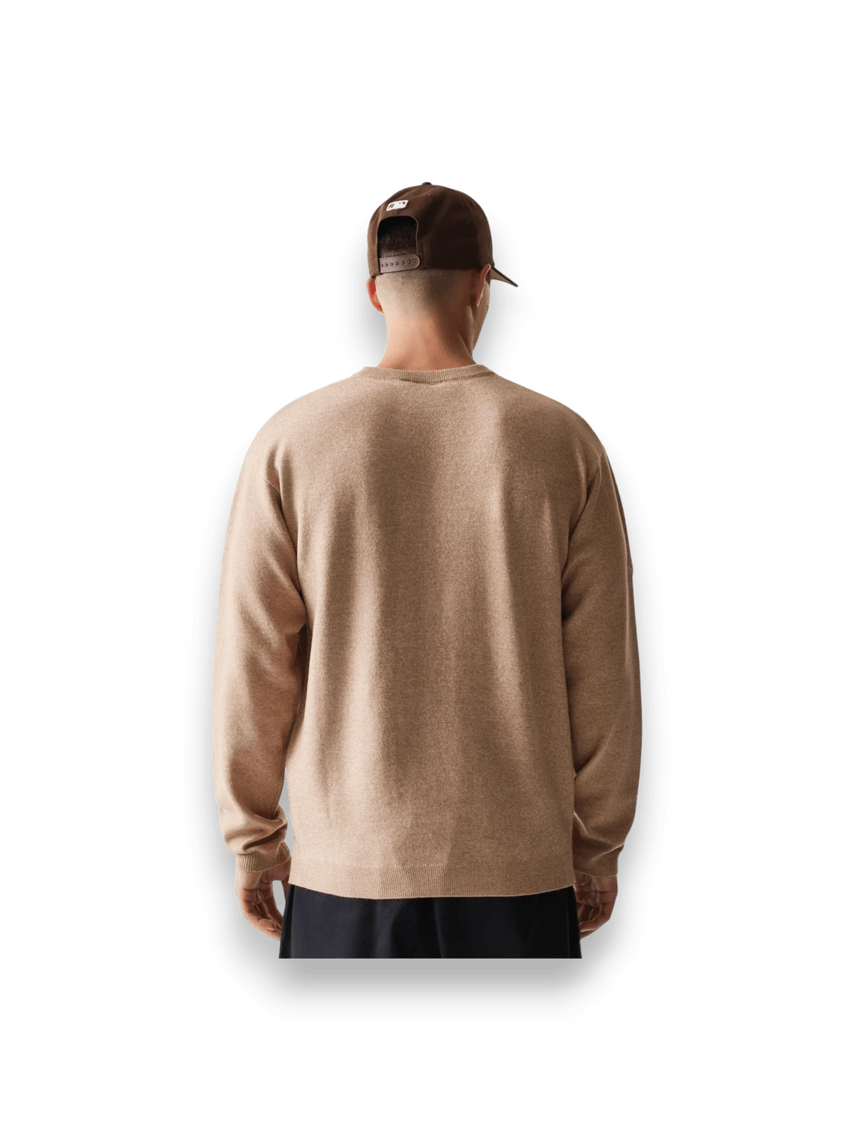 New Era Essential Flag Light Beige Knitted Sweater