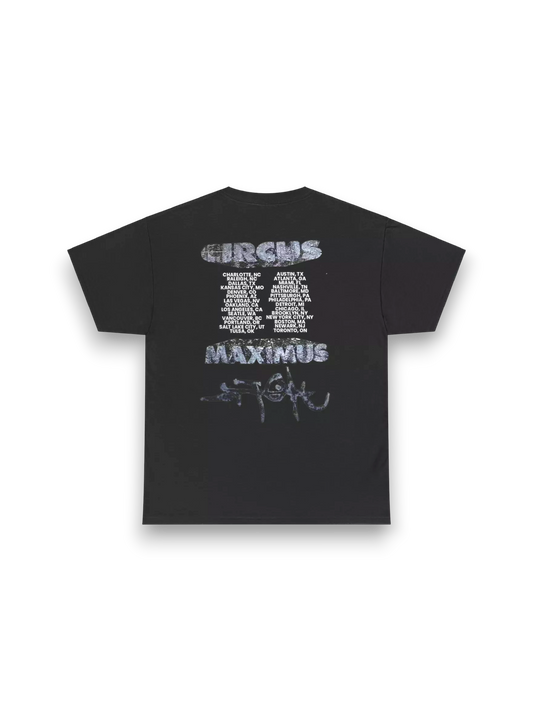 Travis Scott Utopia Circus Maximus 2023 Tour II Tee Black