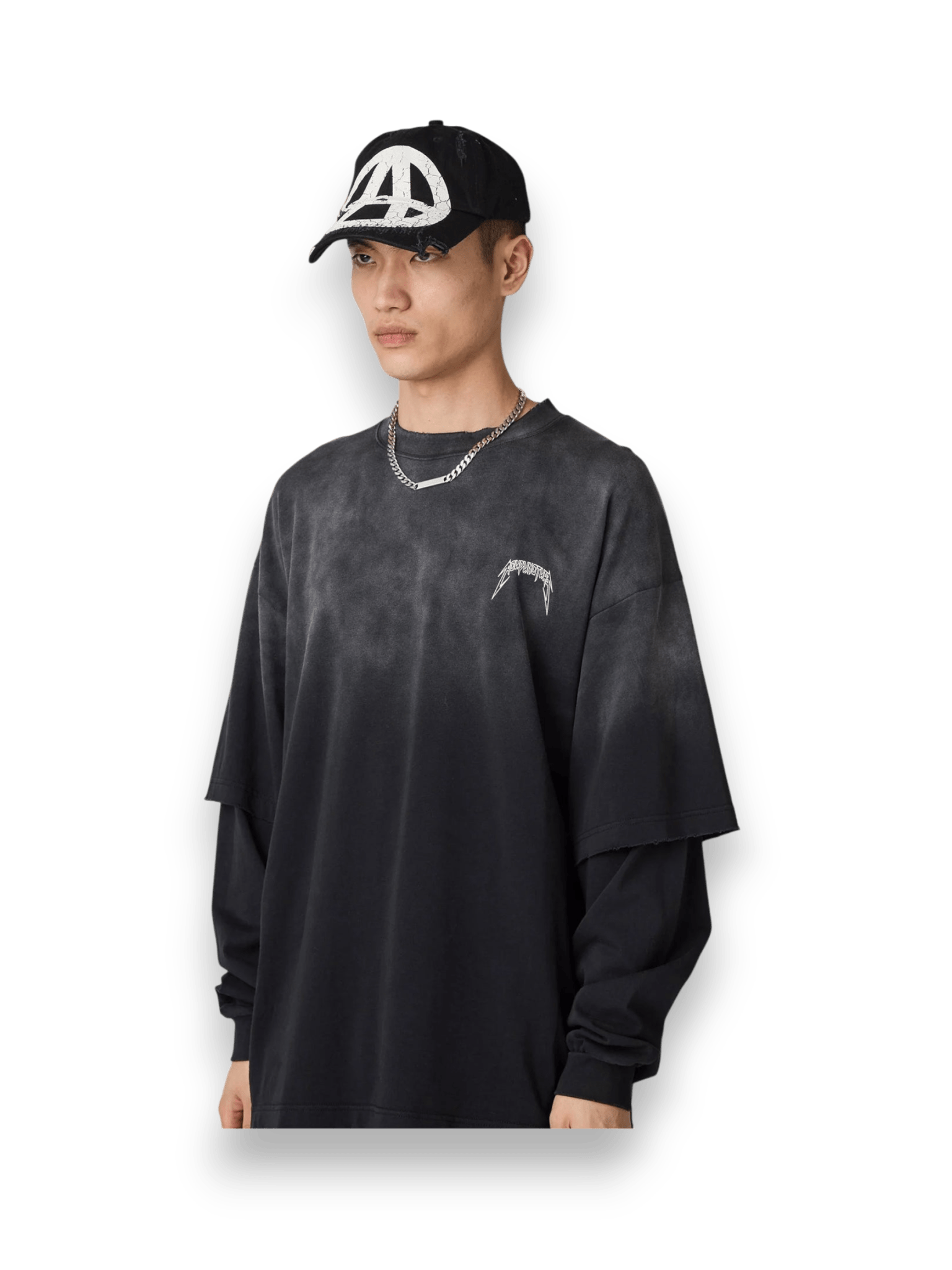 Acupuncture Metal Longsleeve Washed Black