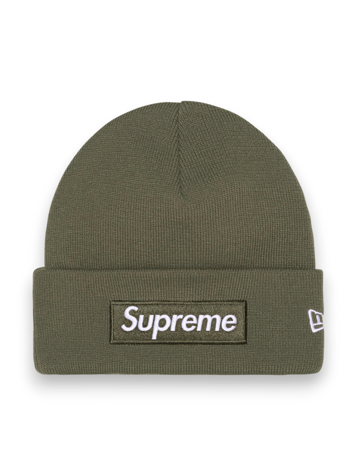 New Era Supreme Box Logo Beanie Olive