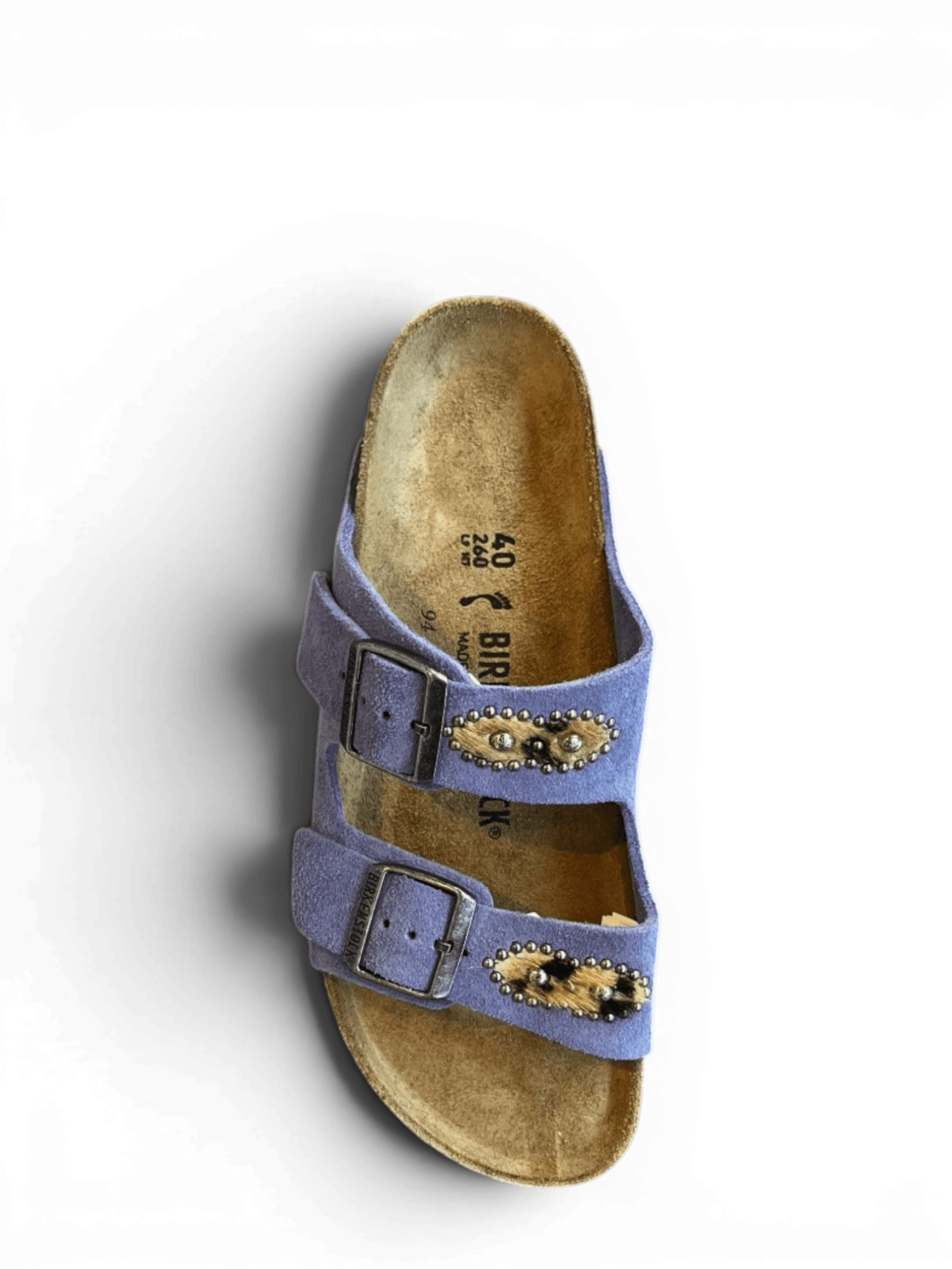 HTC X BIRKENSTOCK Los Angeles Arizona Purple Suede Horsy Moustache
