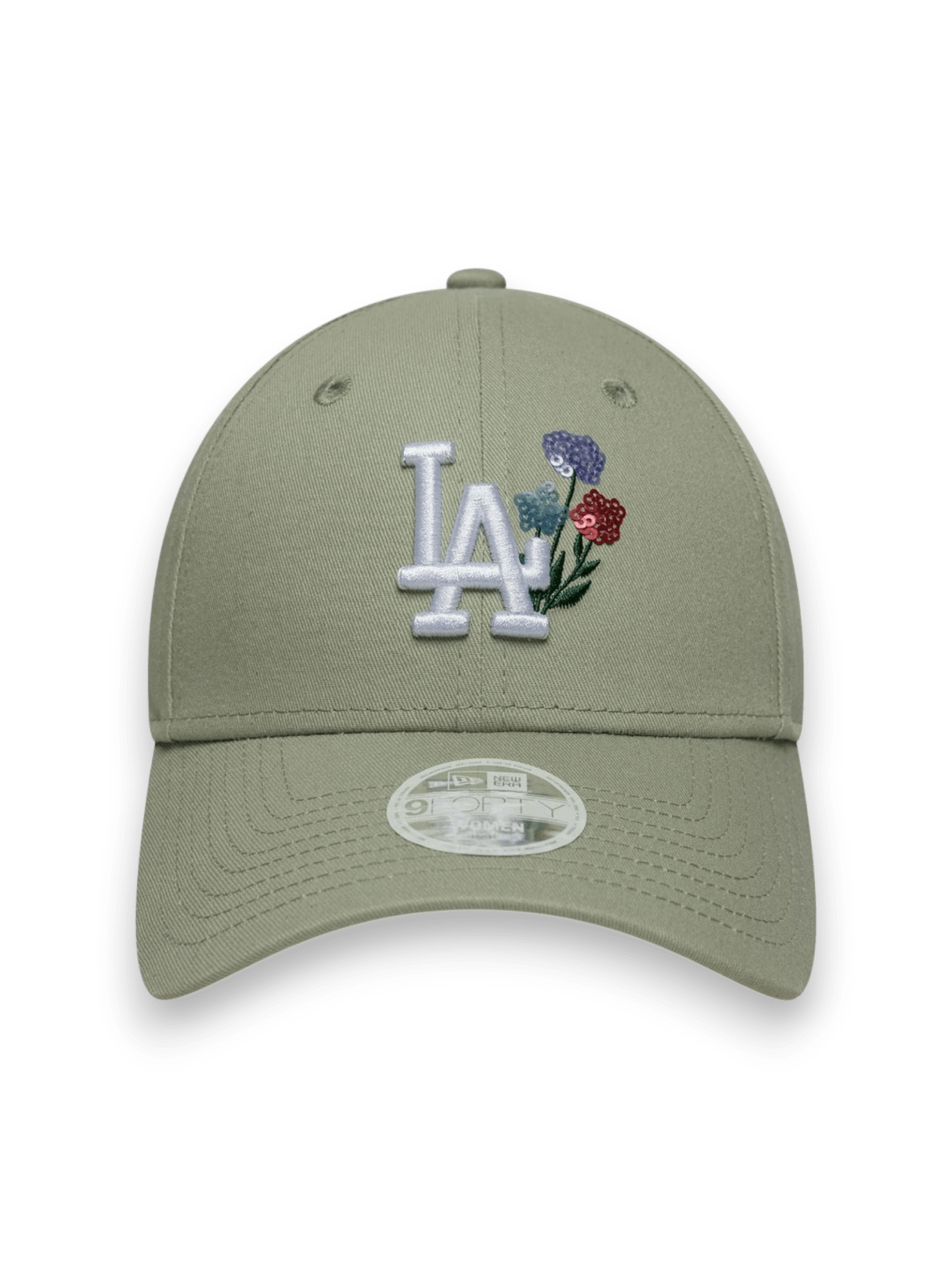 New Era 9FORTY LA Dodgers Womens MLB Floral Pastel Green Cap