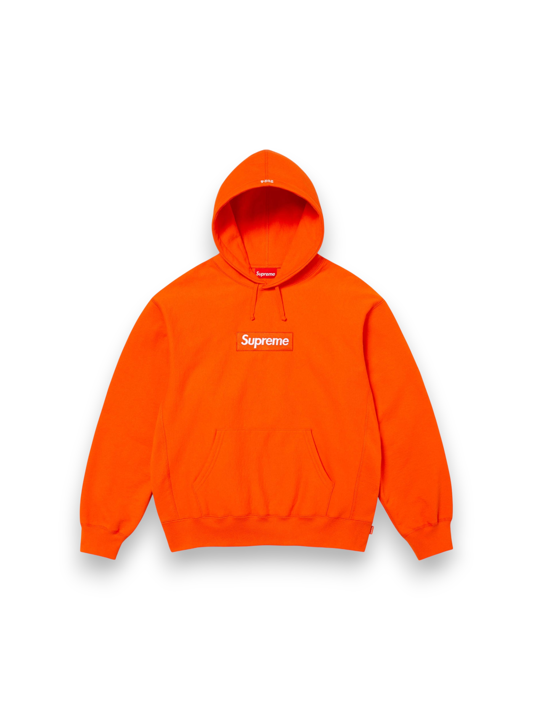 Supreme Box Logo Hooded Sweatshirt Orange FW24