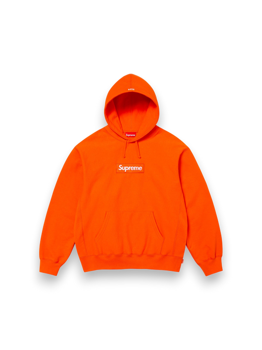 Supreme Box Logo Hooded Sweatshirt Orange FW24