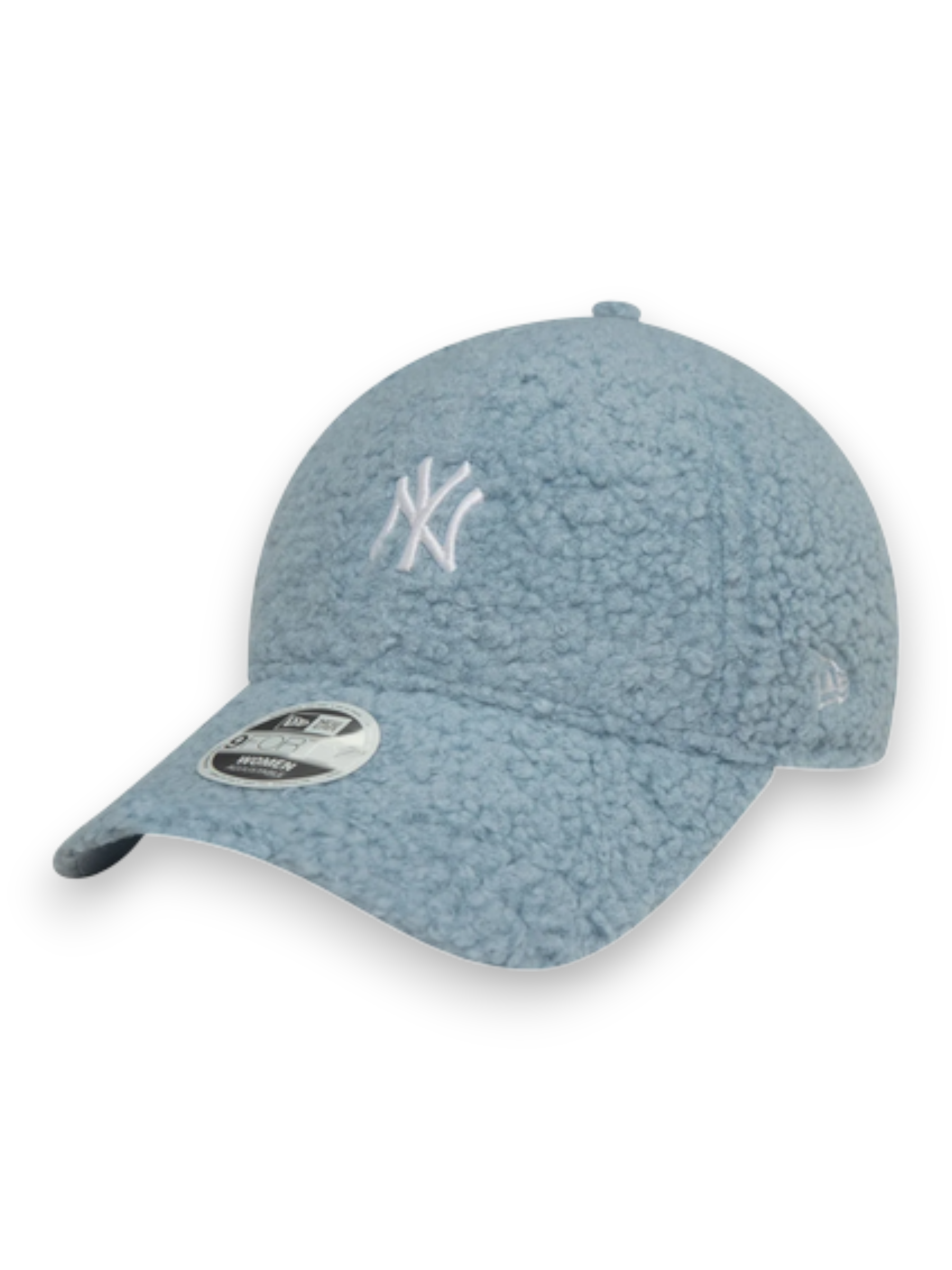 New Era New York Yankees Womens Borg Pastel Blue 9FORTY Adjustable Cap