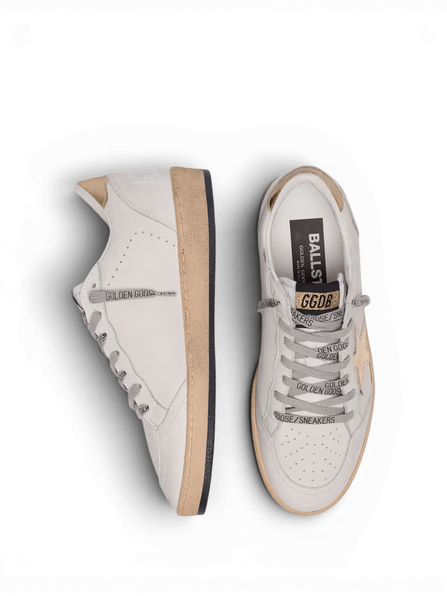 Golden Goose Ball Star Donna con stella e talloncino dorati