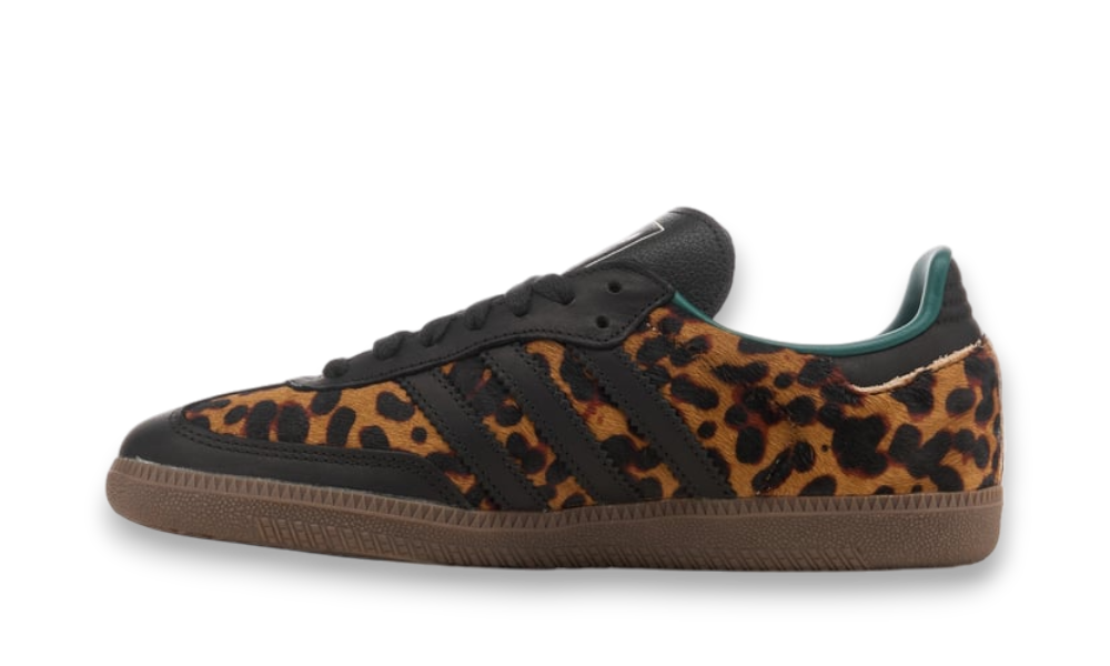 adidas Originals Women's Samba OG "Black Green Leopard"