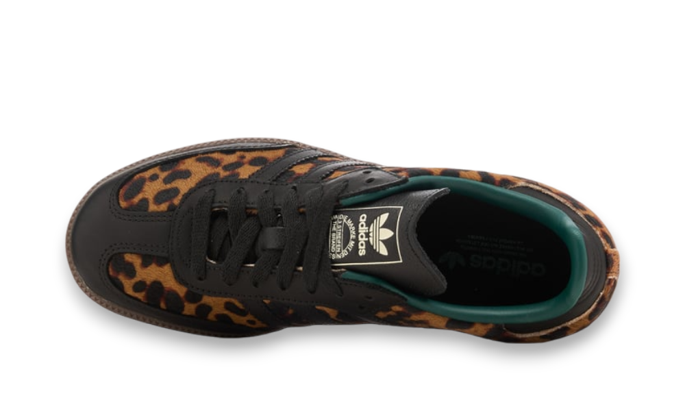 adidas Originals Women's Samba OG "Black Green Leopard"