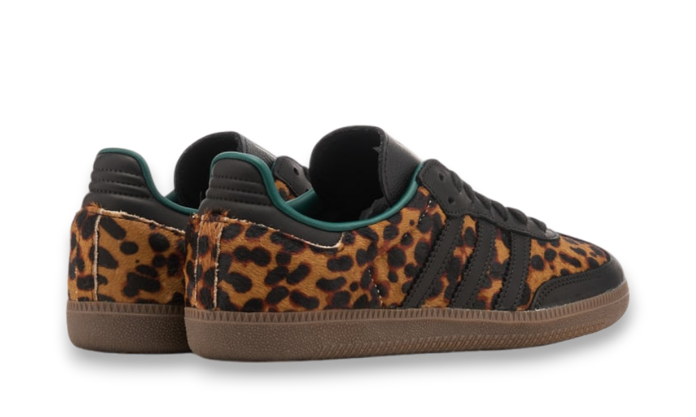 adidas Originals Women's Samba OG "Black Green Leopard"