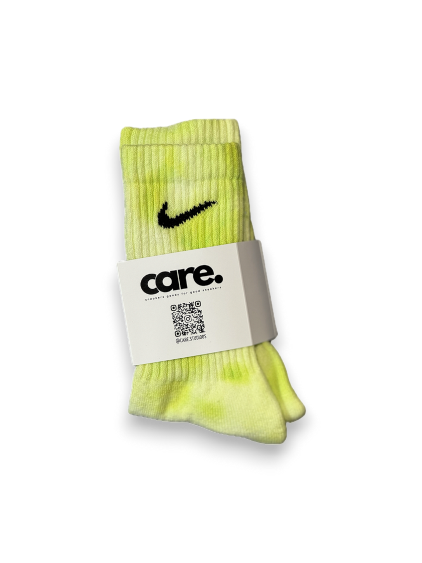 Nike Tie Dye Socks Lime by CARE STUDIOS