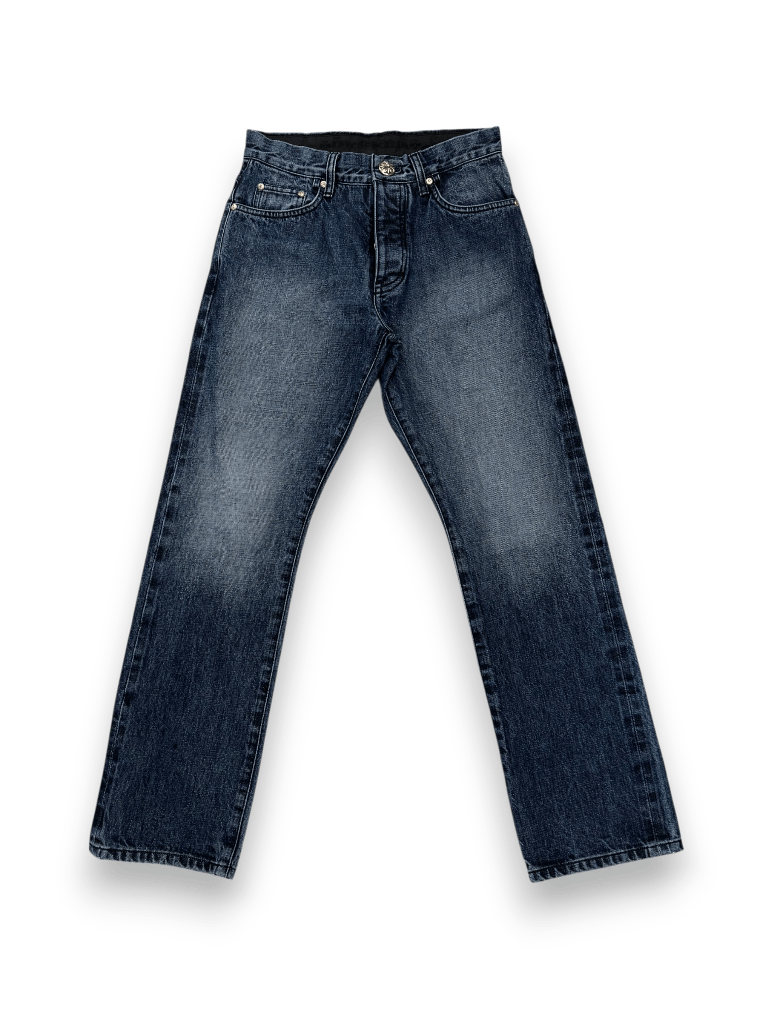 Chrome Hearts Chrome Hearts Straight Leg Indigo Wash Denim Jeans