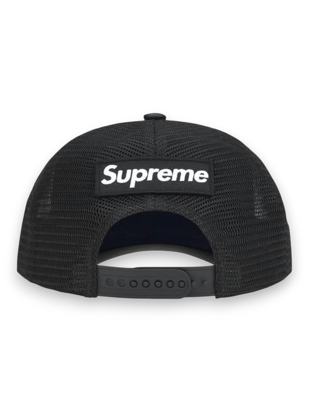 Supreme Vanson Leathers Spider-Man Mesh Back 6-Panel Hat Black