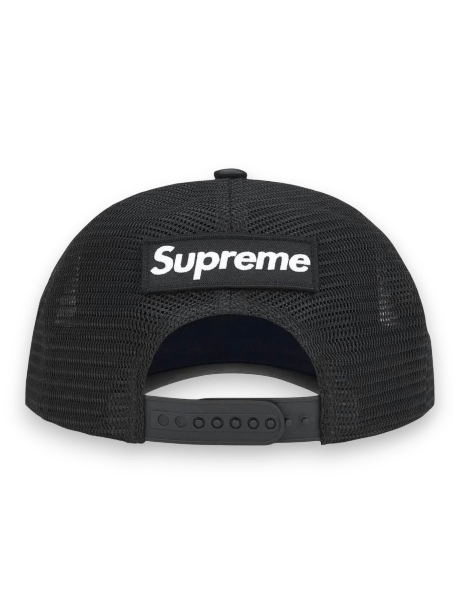 Supreme Vanson Leathers Spider-Man Mesh Back 6-Panel Hat Black
