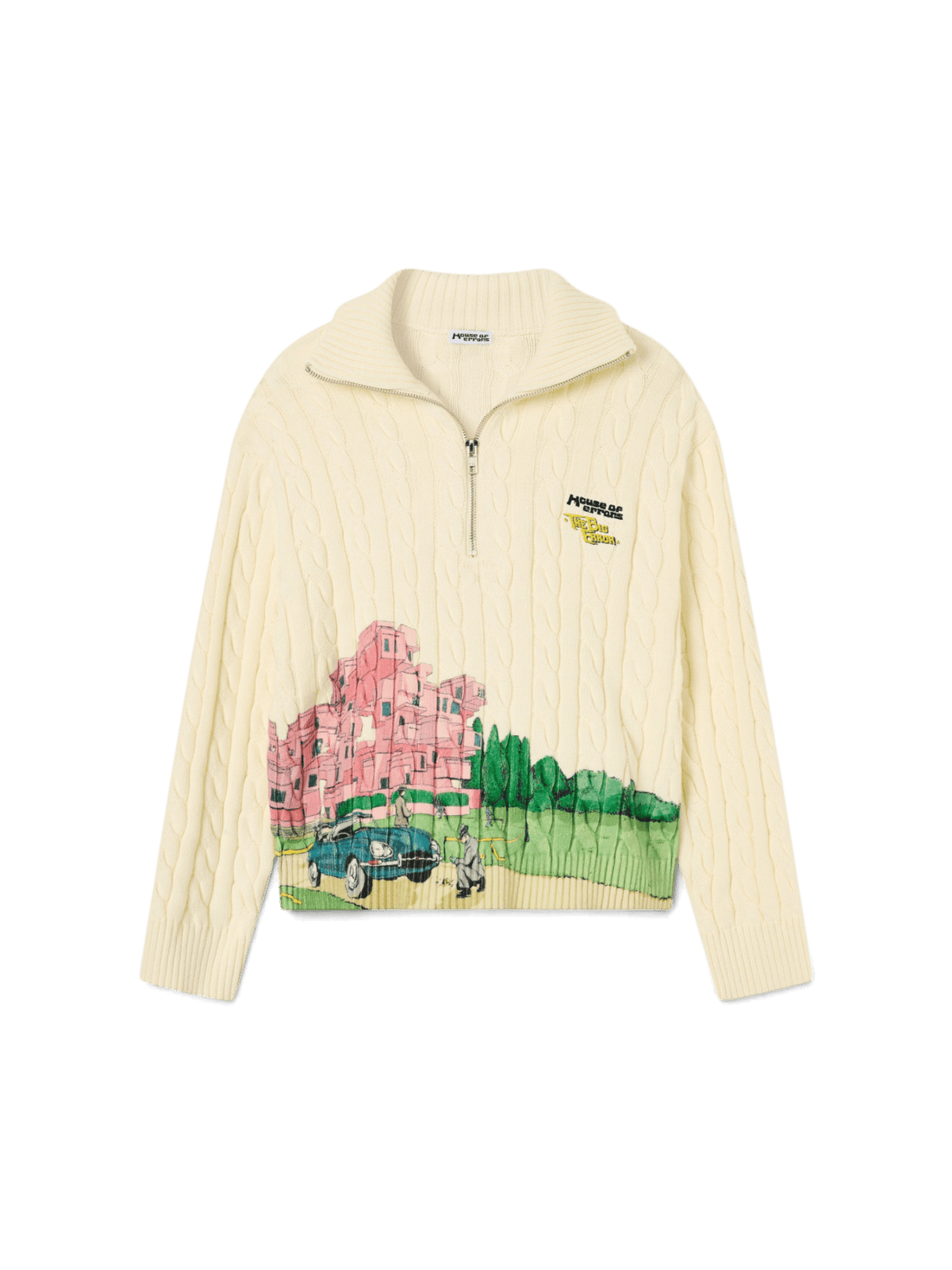 House Of Errors Crime Scene Cable Knit Sweater