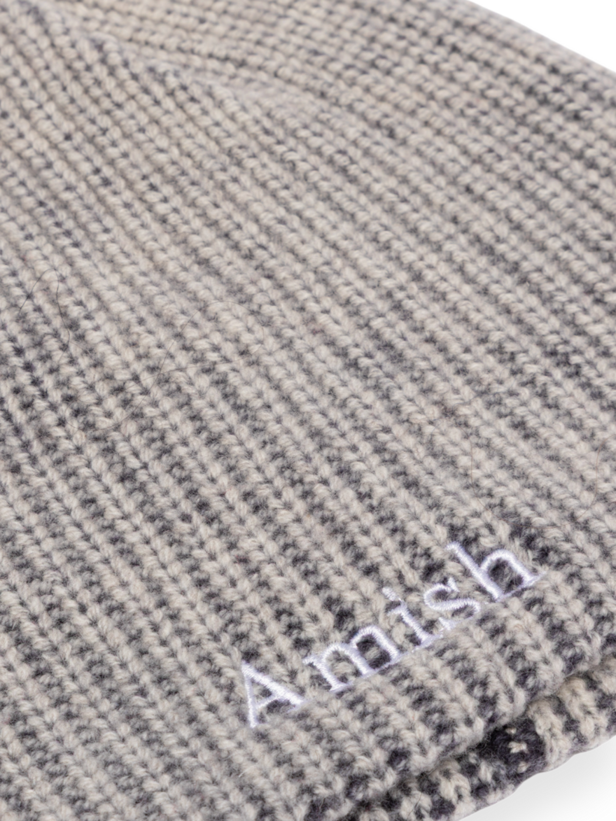 Amish Beanie Hat In Wool Grey