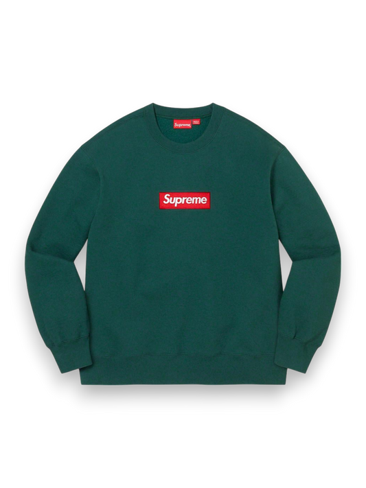 Supreme Box Logo Crewneck (FW22) Dark Pine