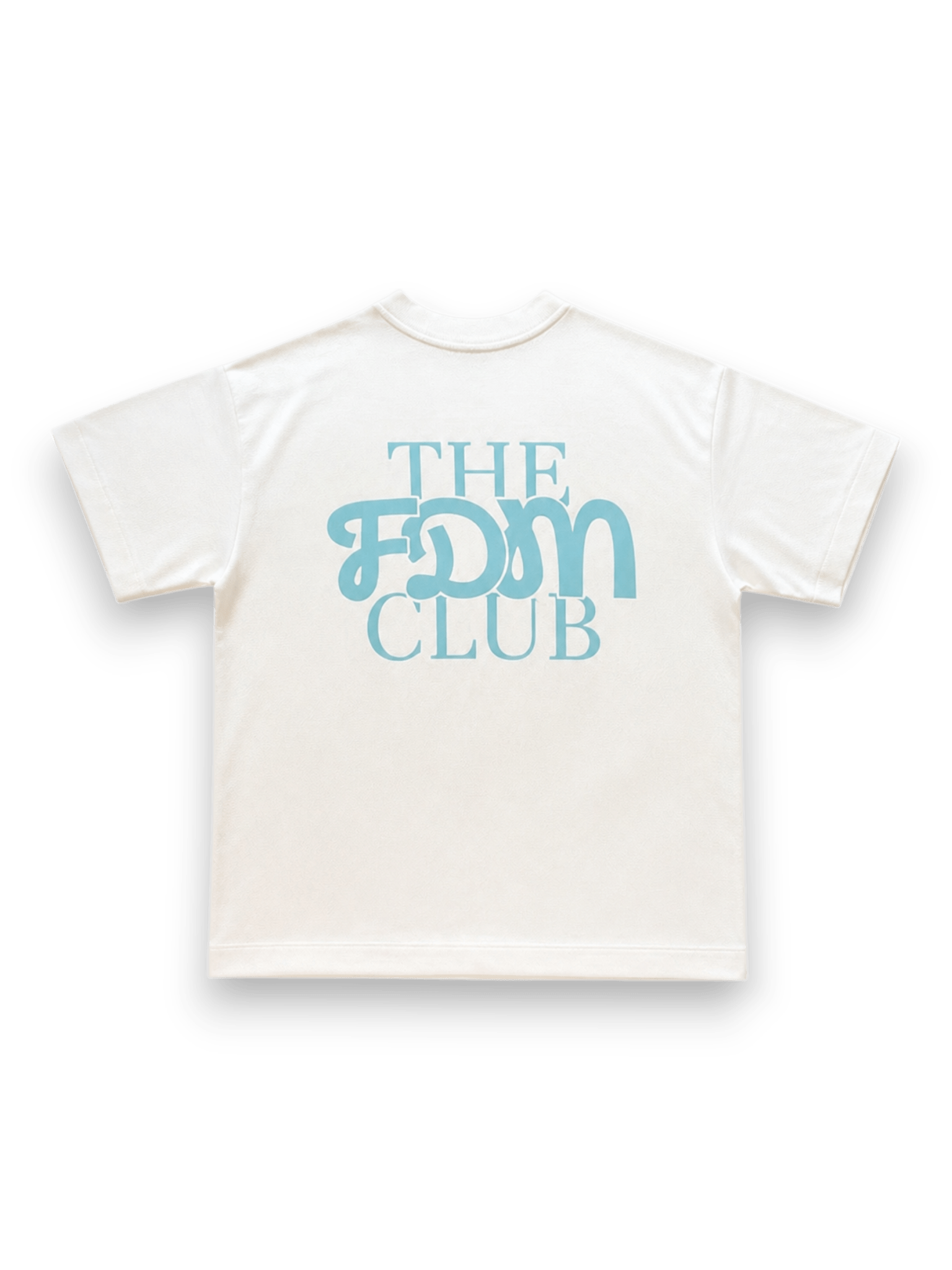 Oblio T-shirt The FDM Club White/Light Blue