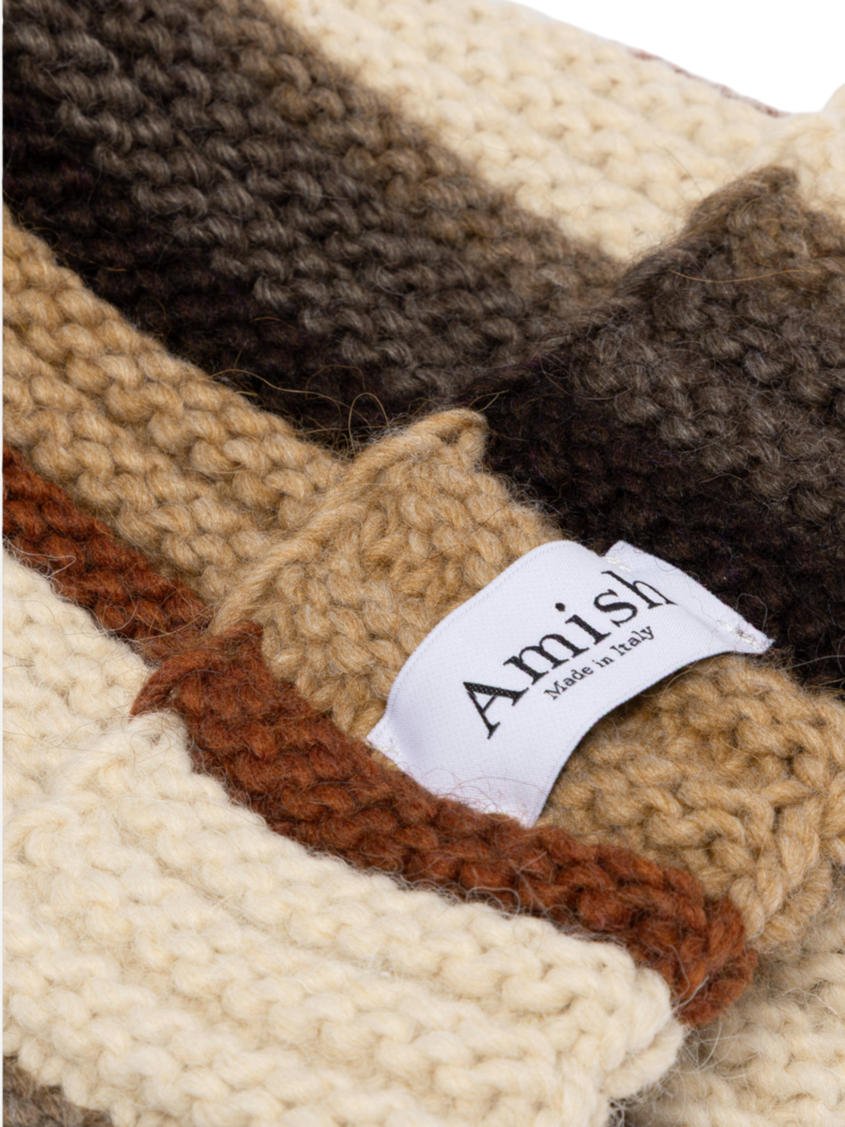 Amish Nomad Beanie Hat Brown Mix