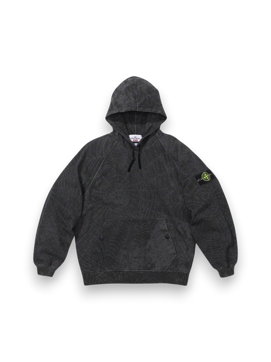 Supreme Stone Island Hooded Sweatshirt (FW23) Black