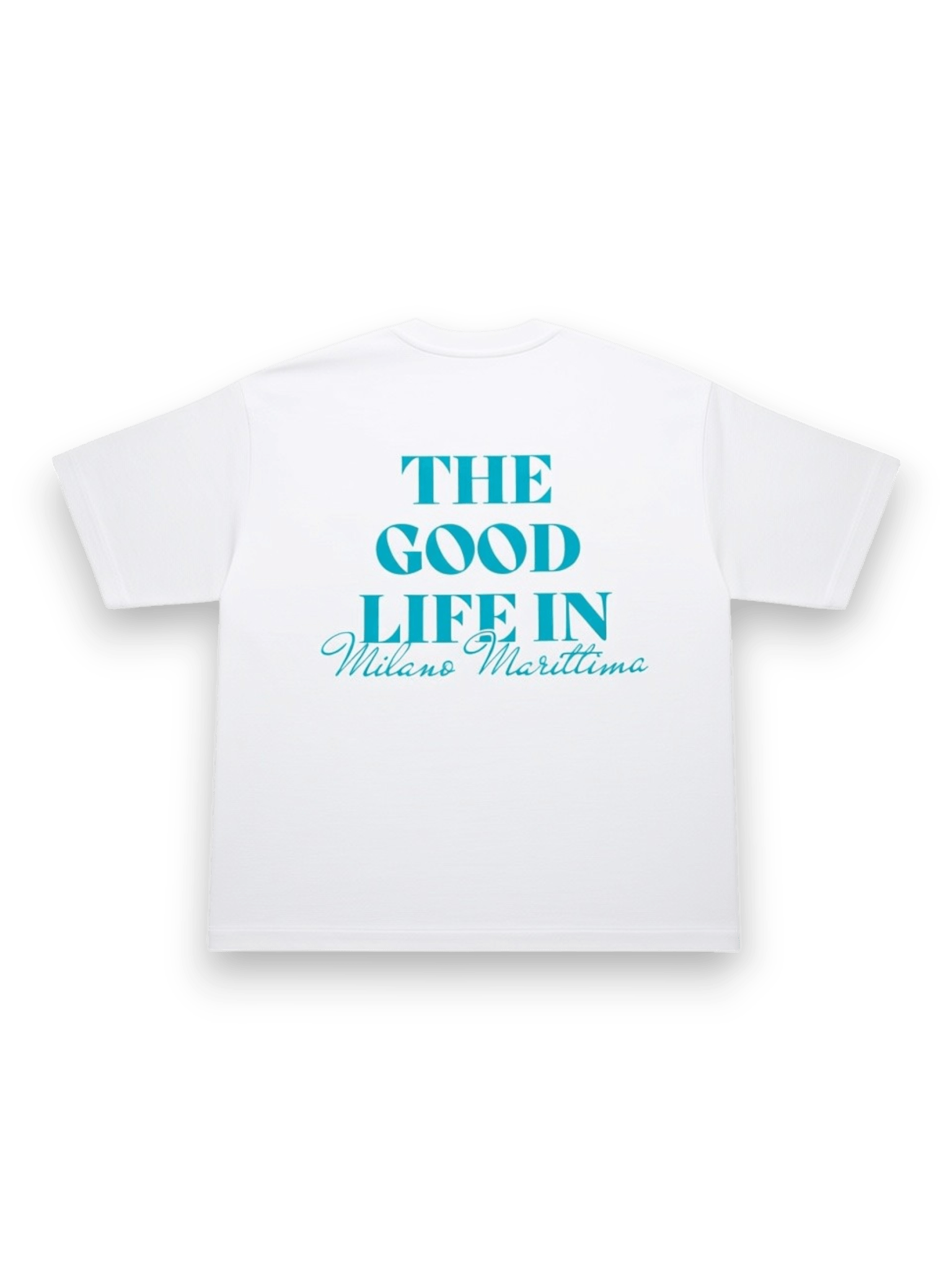 Oblio Tee White Light Blue The Good Life In Milano Marittima