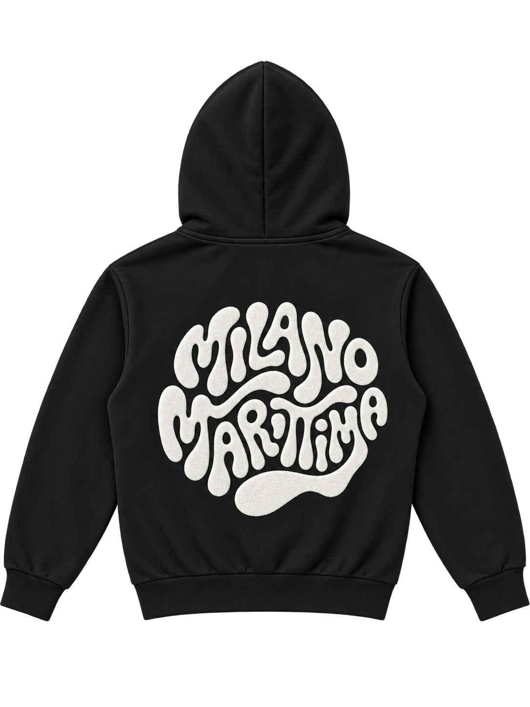 Oblio Milano Marittima Zip Hoodie Black