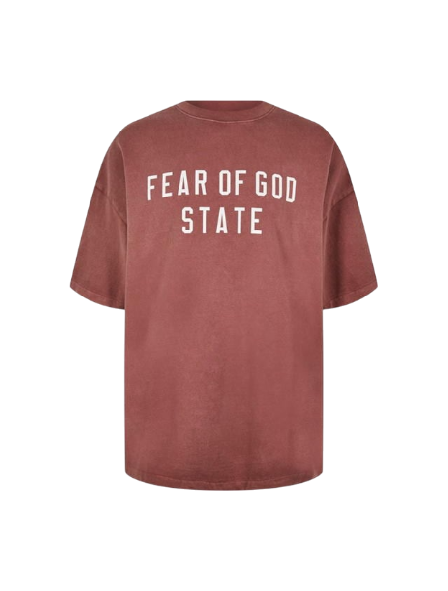 Fear of God Essentials Heavy Crewneck Tee Crimson