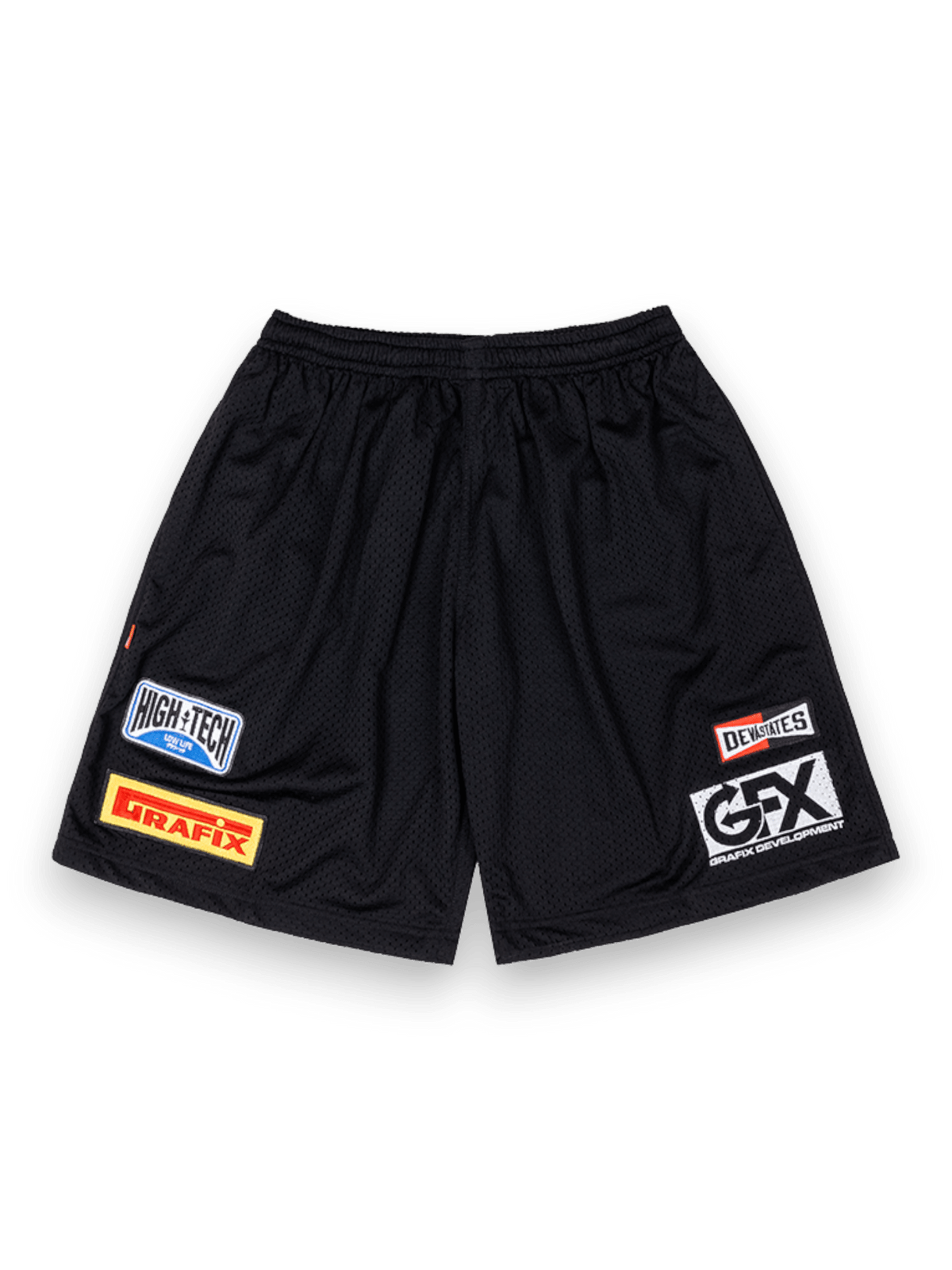 DEVÁ STATES MESH SHORTS GARAGE BLACK