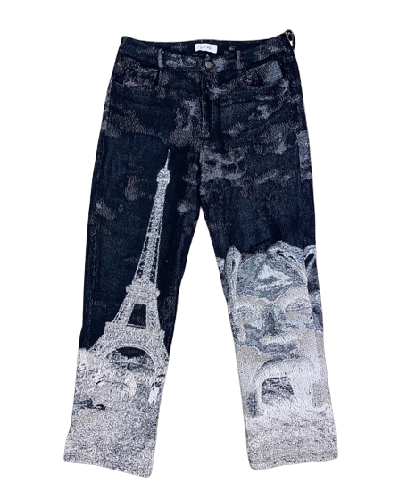 LU-AS Travis in Paris B&W Tappie Pants