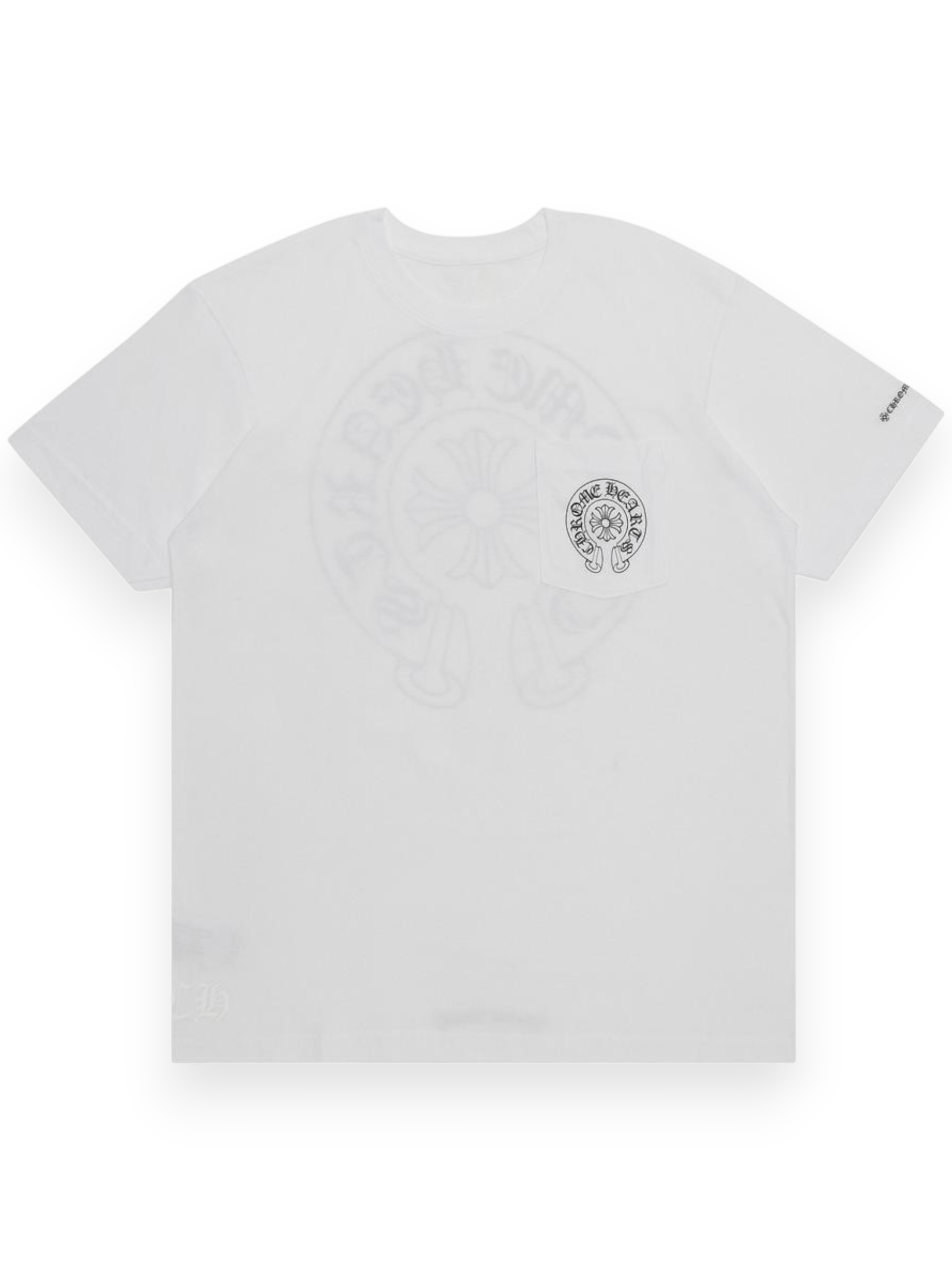 Chrome hearts Horse Shoe Logo Pocket T-Shirt White