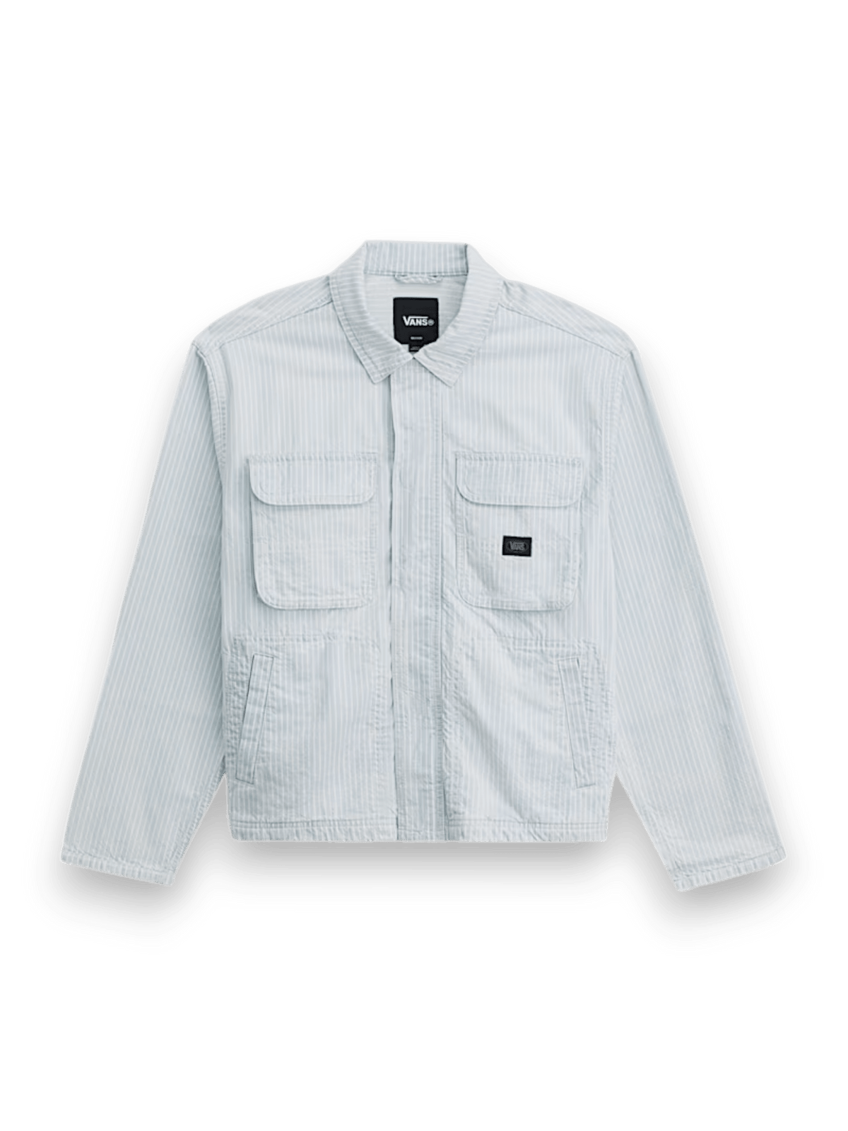 Vans Umber Denim Stripe Jacket Ice Stripe Blue