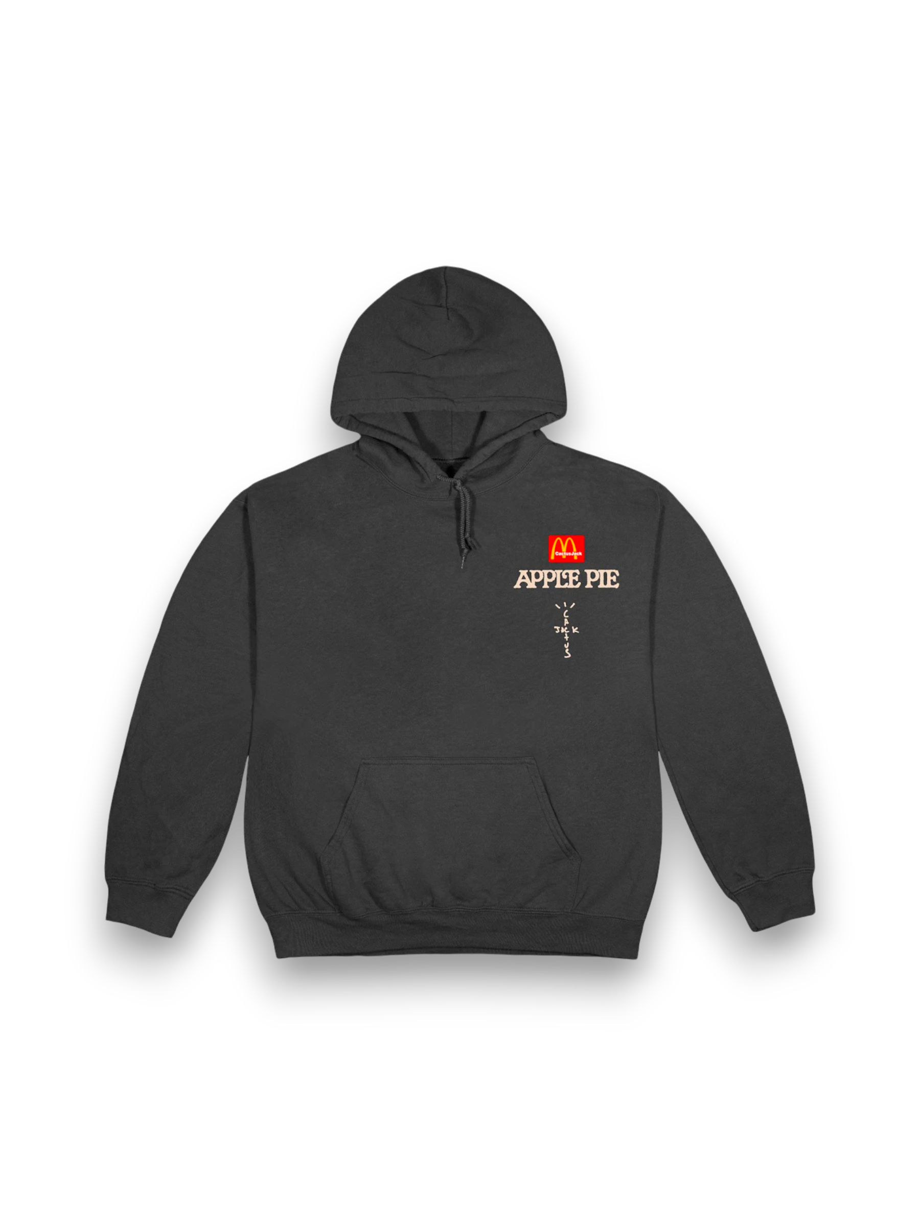 Travis Scott x McDonald's Apple Pie Hoodie Washed Black