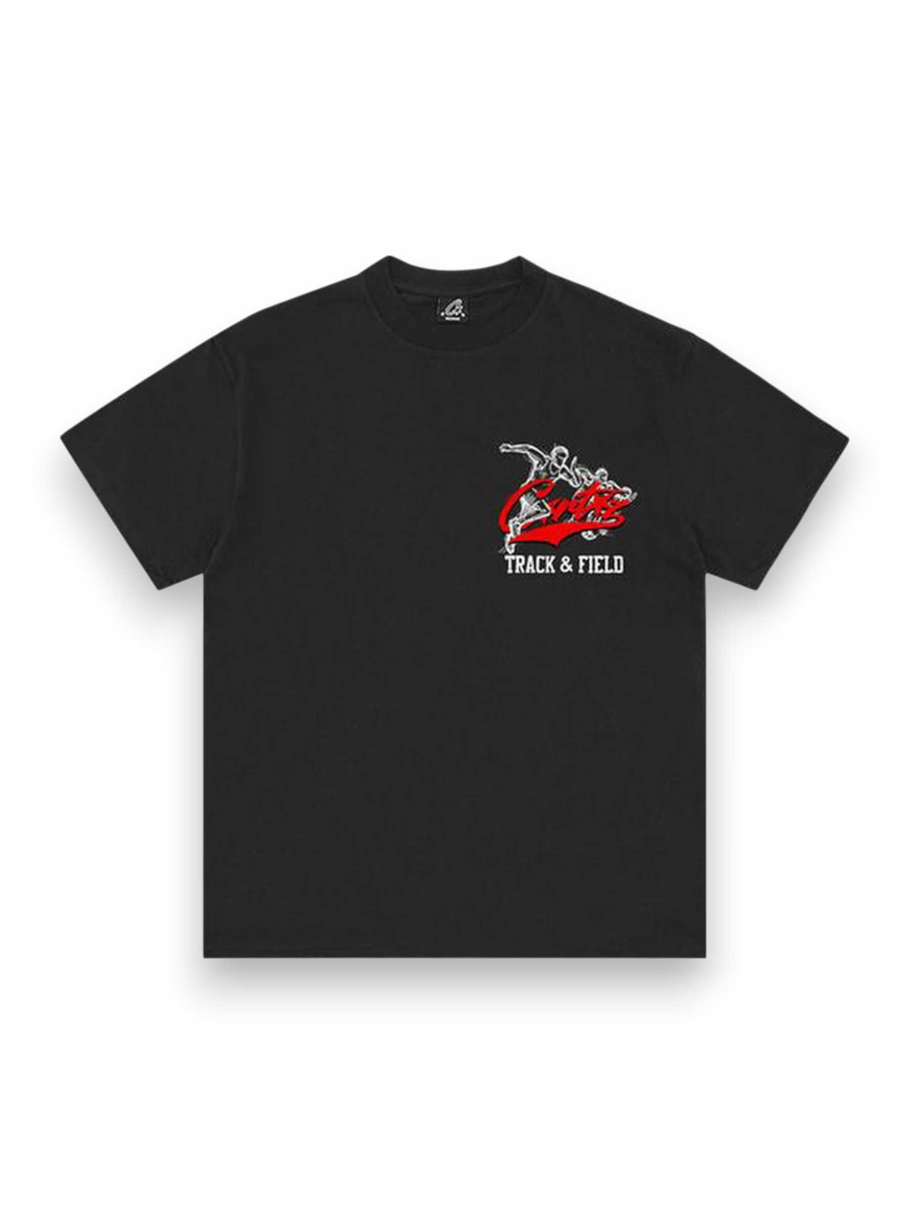 Corteiz Track and Field Tee Black