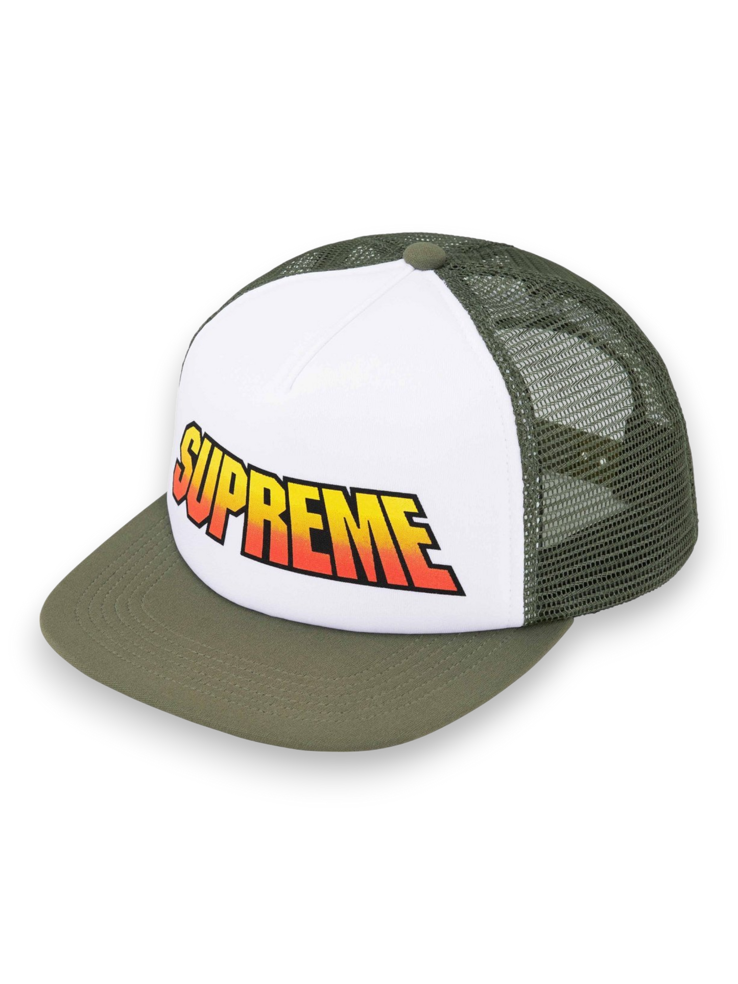 Supreme Gradient Mesh Back 5-Panel Olive