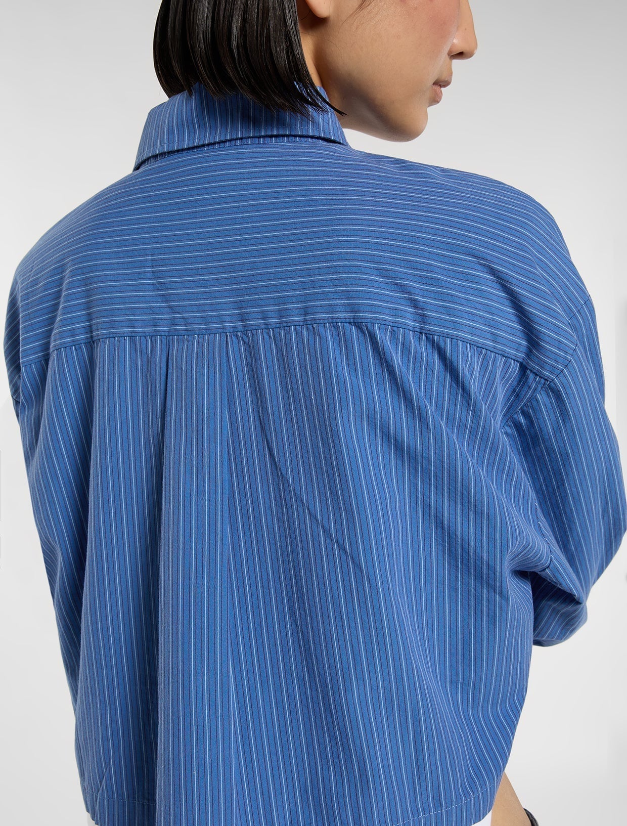 Dickies Shalimar Cropped Shirt Dutch Blue