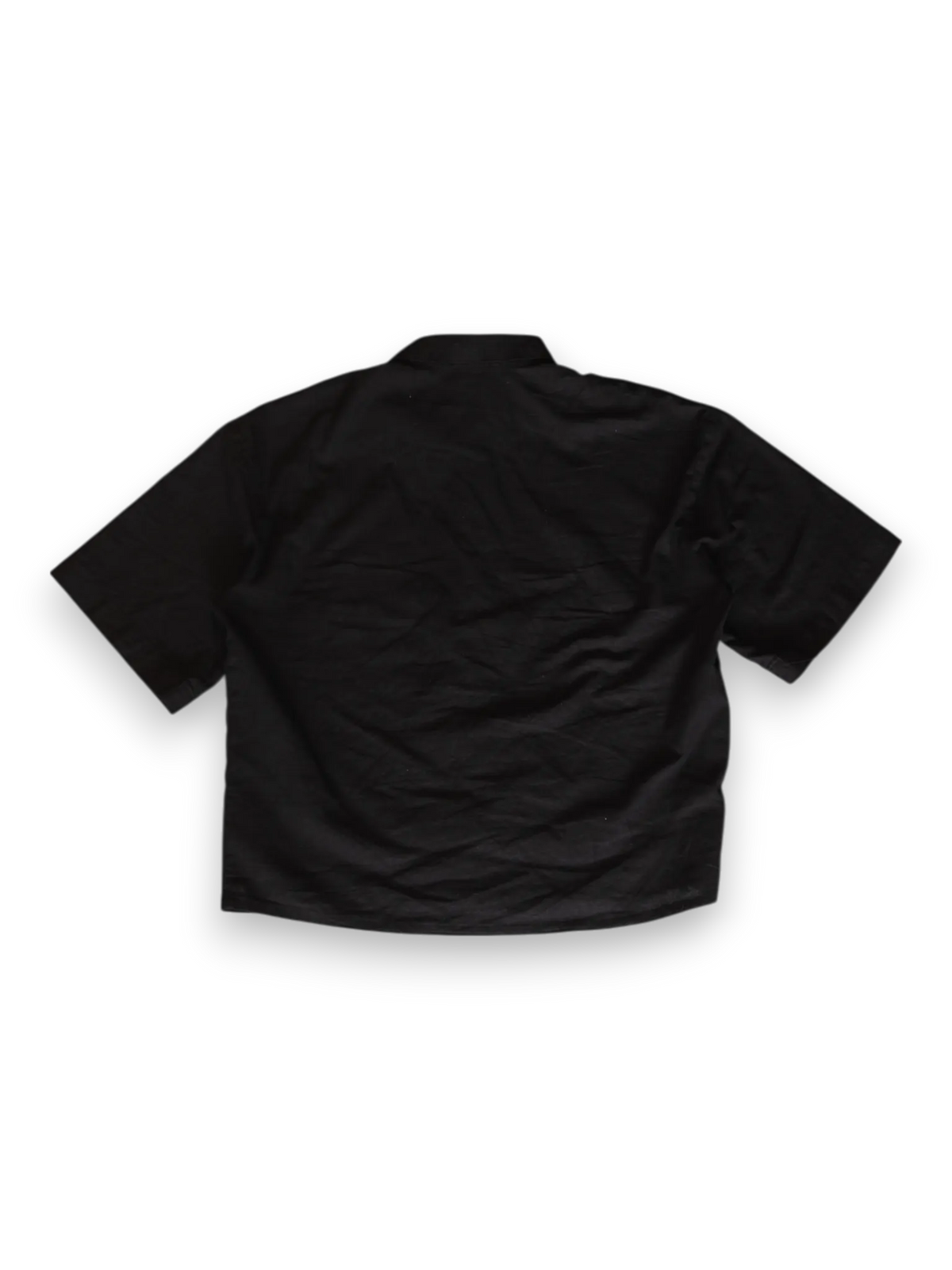 Estate al Forte Made for Sunlight Linen Black Shirt short sleeve
