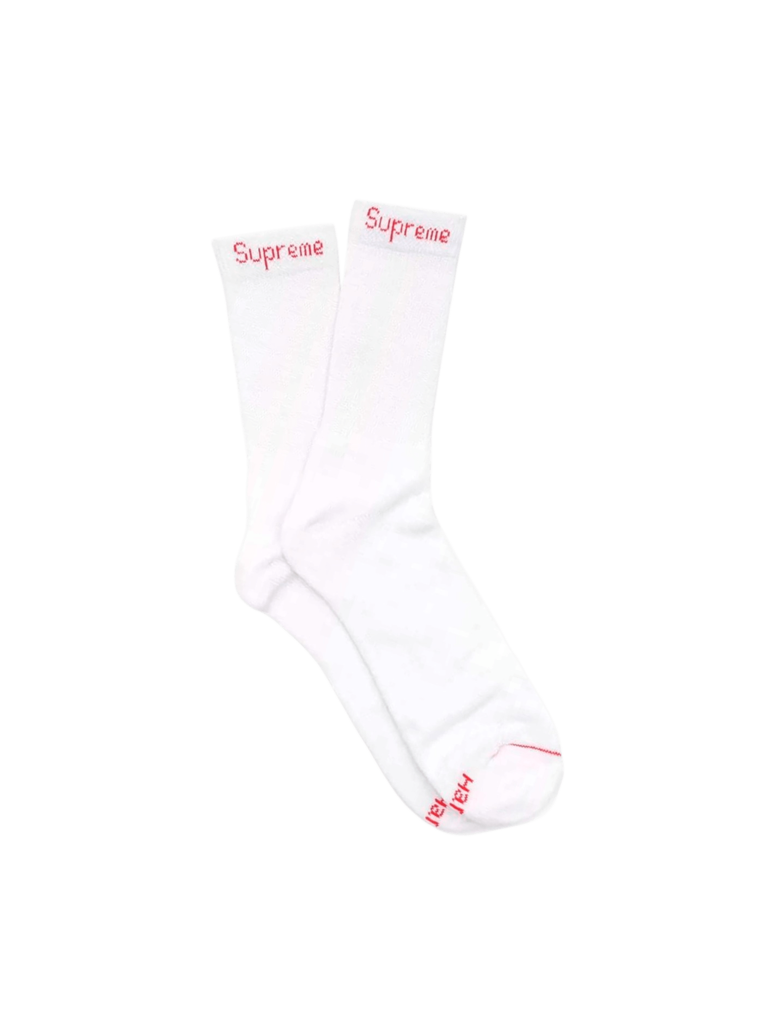Supreme Hanes Crew Socks White (Single Pack)