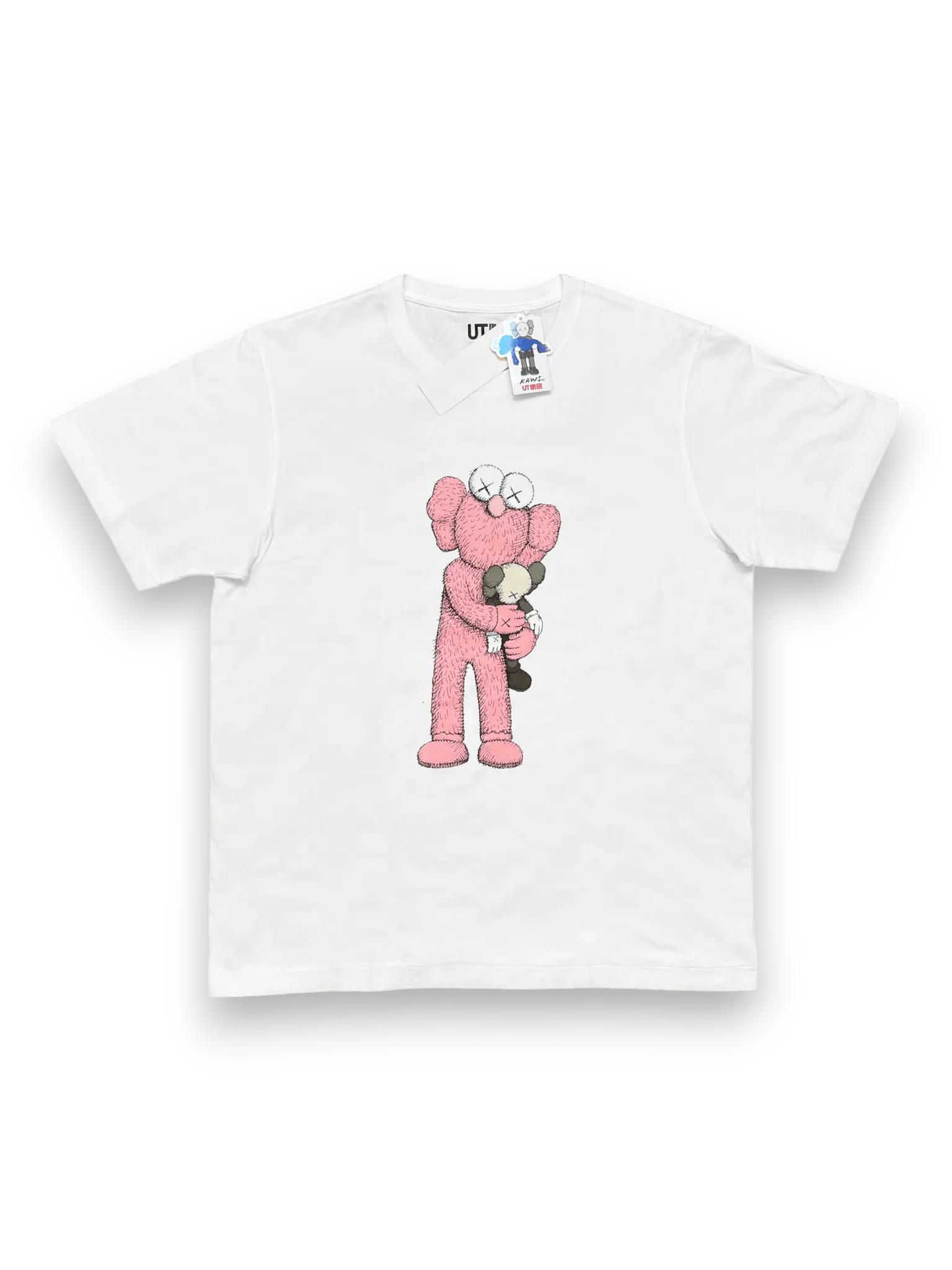 KAWS x Uniqlo Pink BFF Tee (US Sizing) White