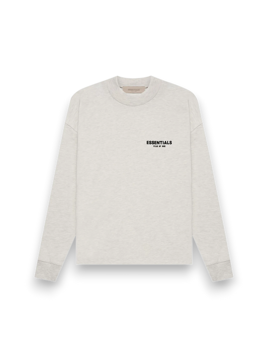 Fear of God Essentials Long Sleeve T-Shirt Light Heather Oatmeal