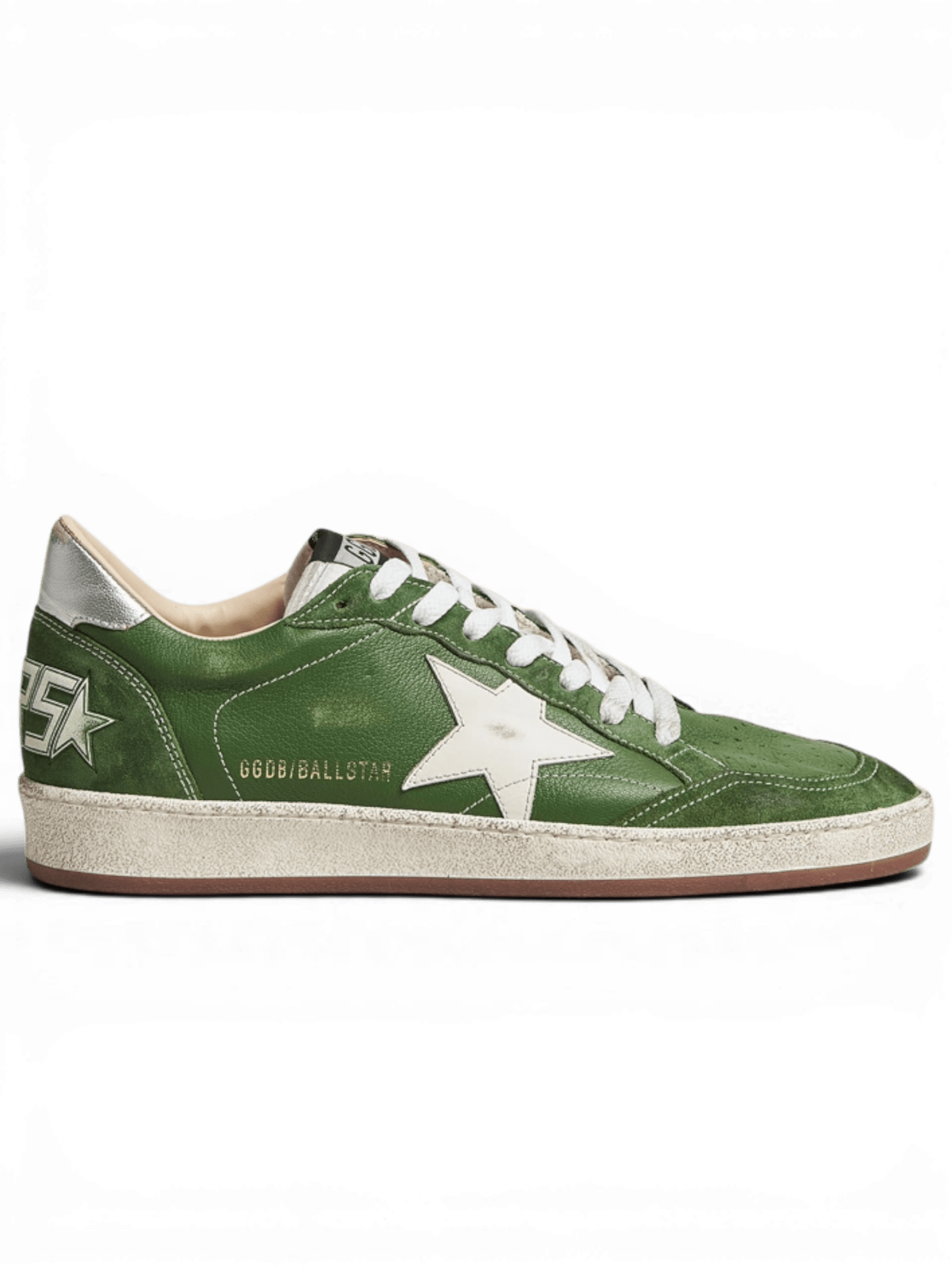 Golden Goose Ball Star Sneakers Green/White