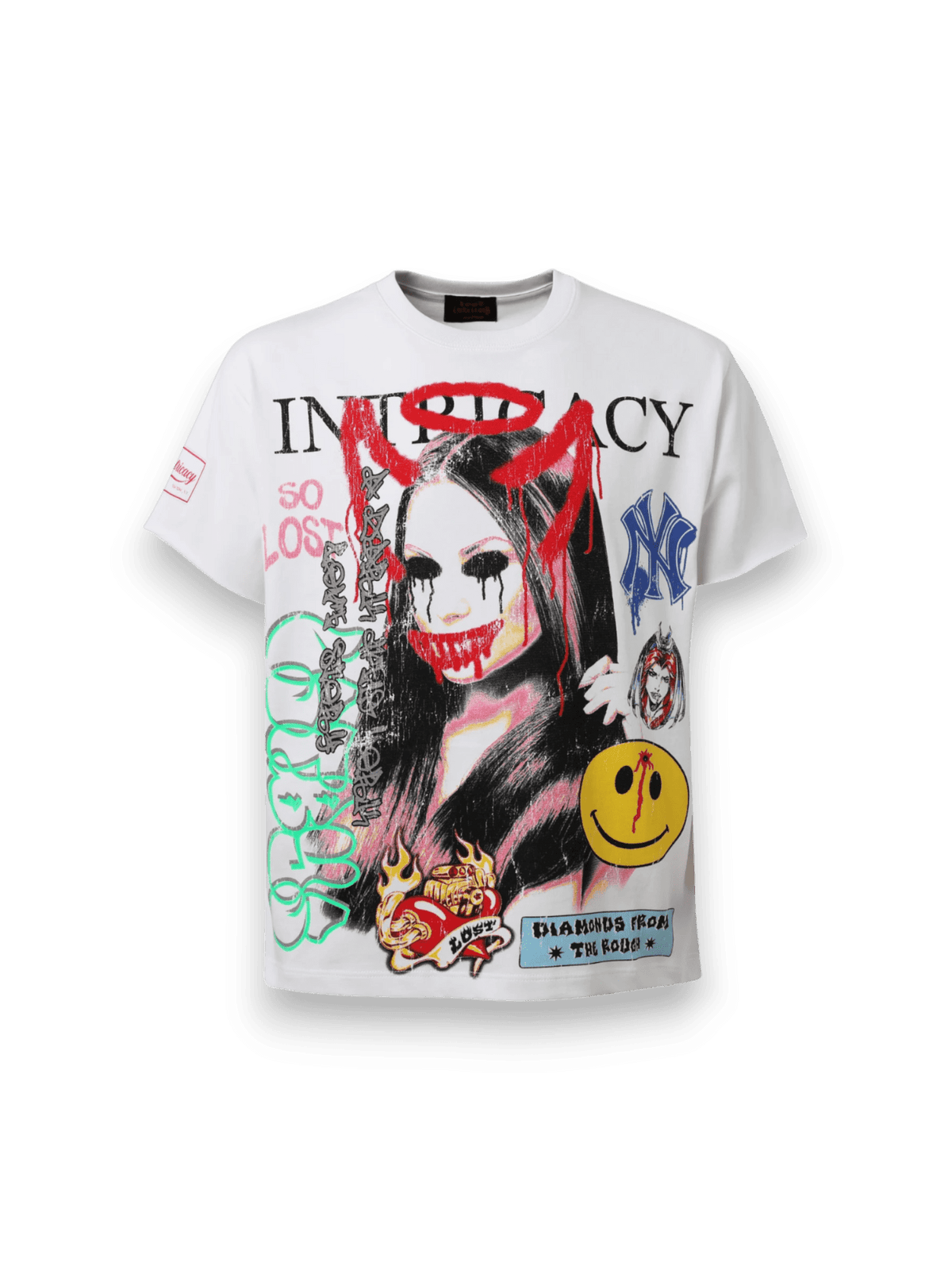 Lost Intricacy Front Page Mag Shirt White