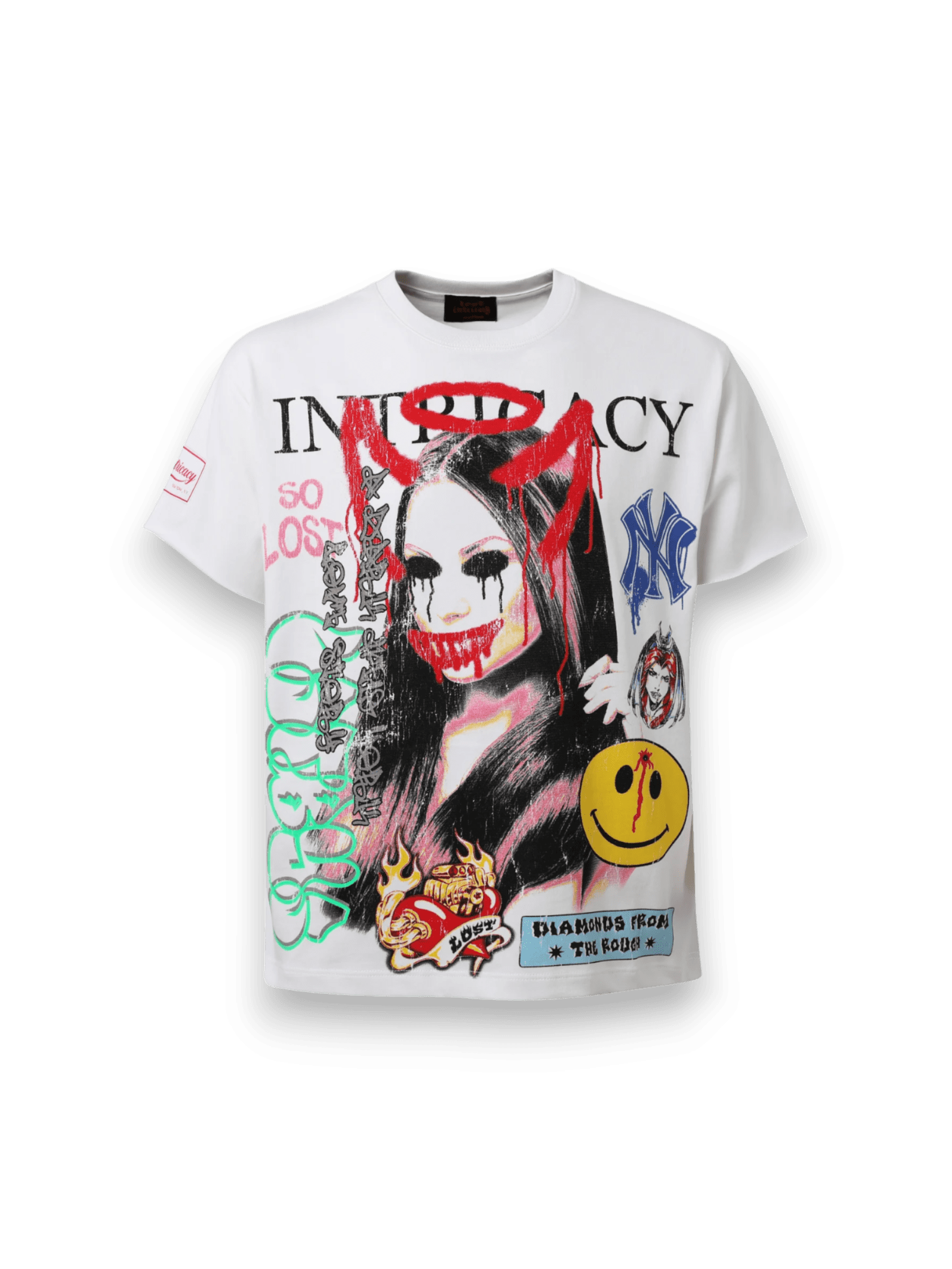 Lost Intricacy Front Page Mag Shirt White