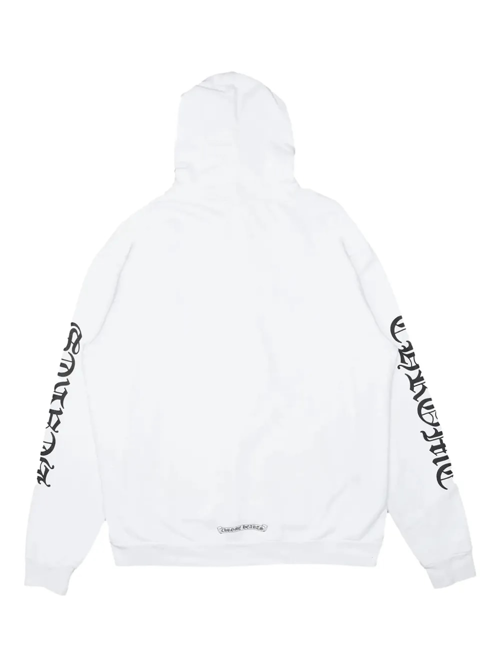 Chrome Hearts logo-print hoodie white