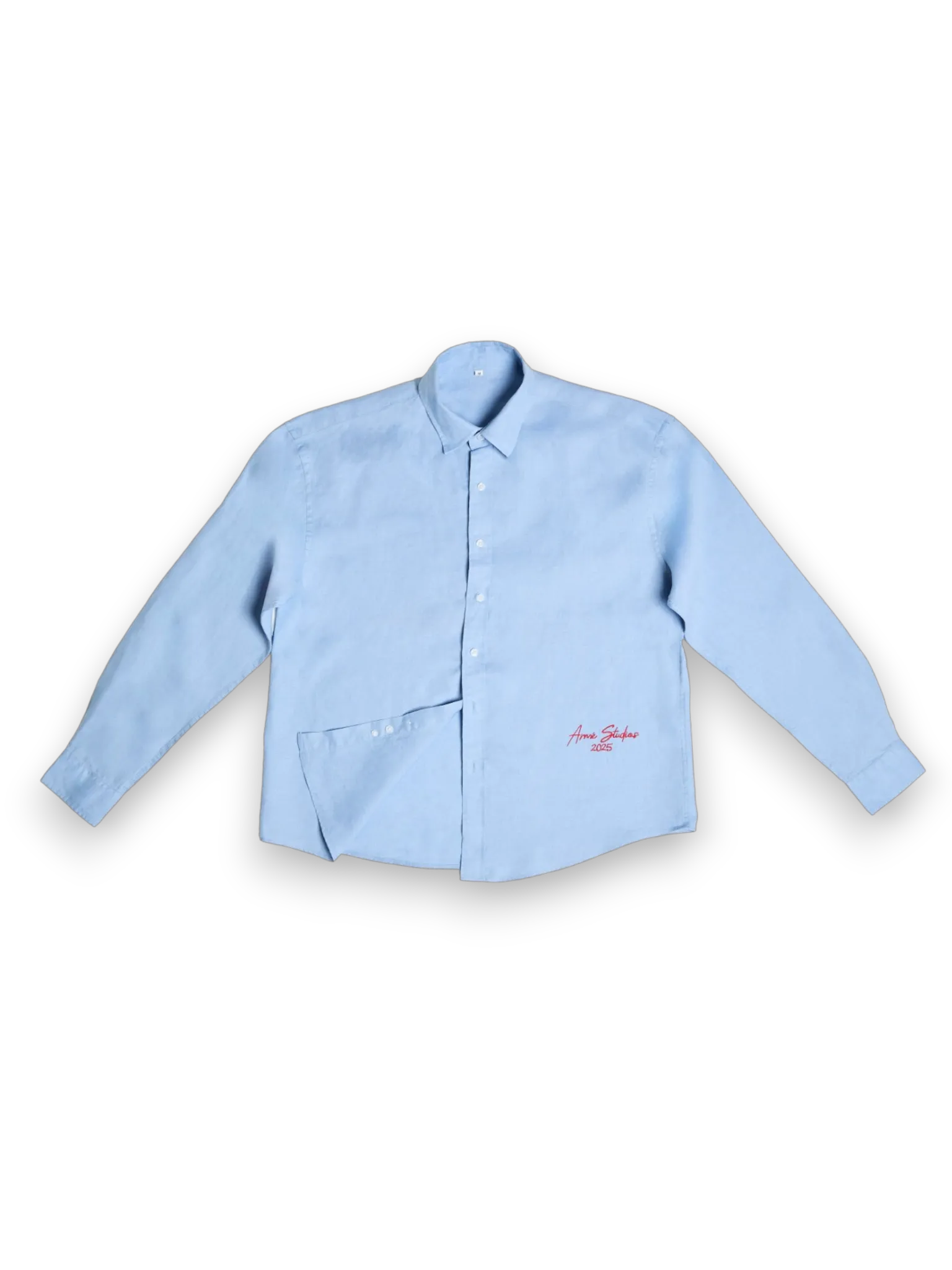 Arme' Blue summer Linen shirt