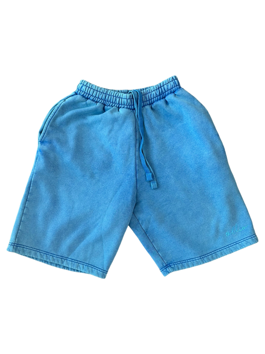 shorts oblio light blue stone washed