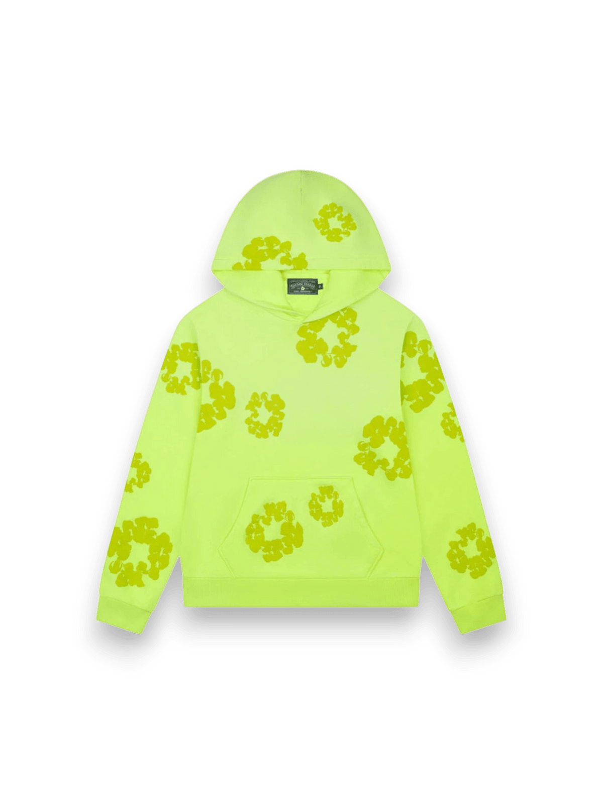 Denim Tears Mono Cotton Wreath Hoodie Neon Green