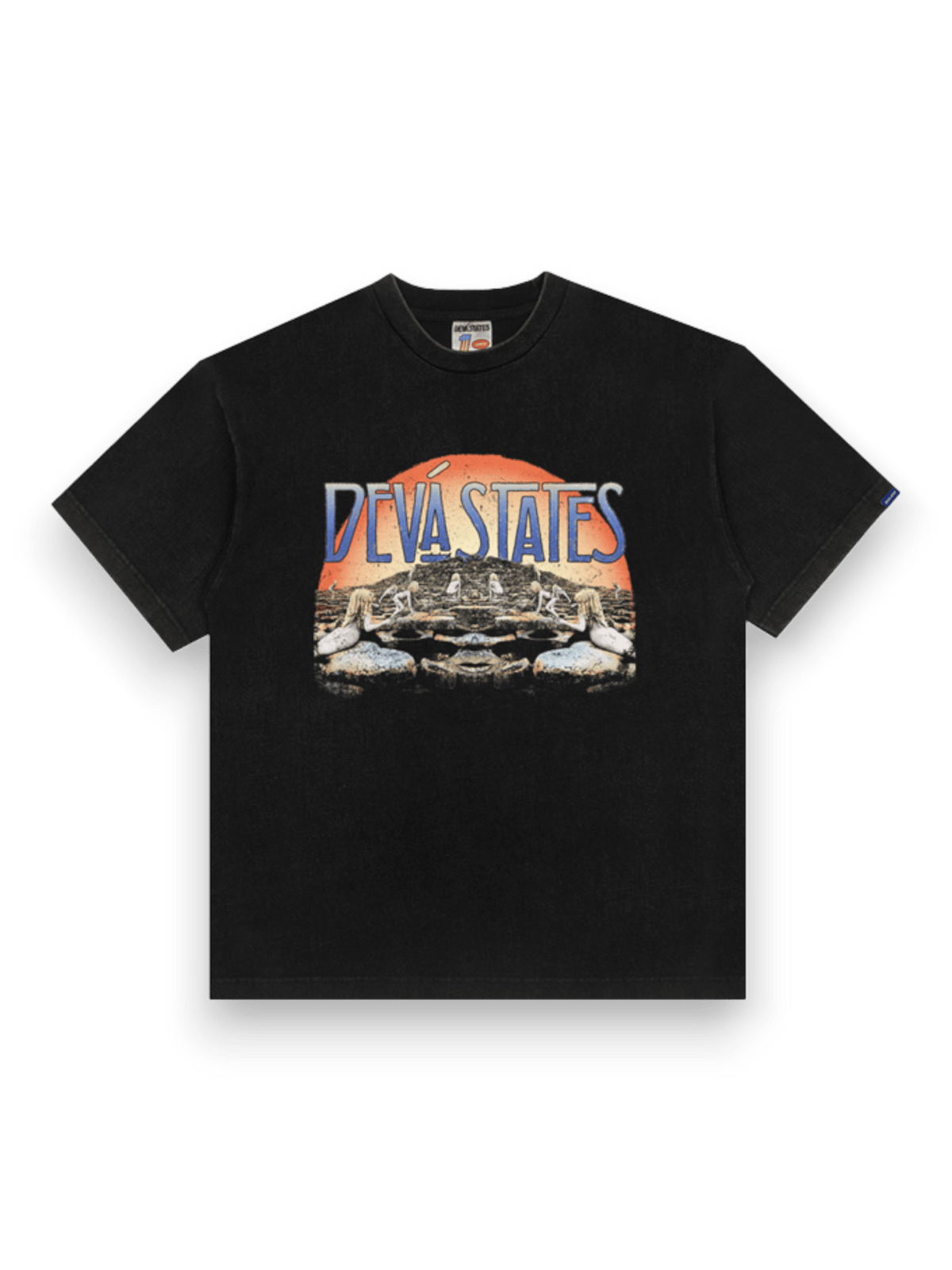 DEVÁ STATES Idolater Washed Black Tee